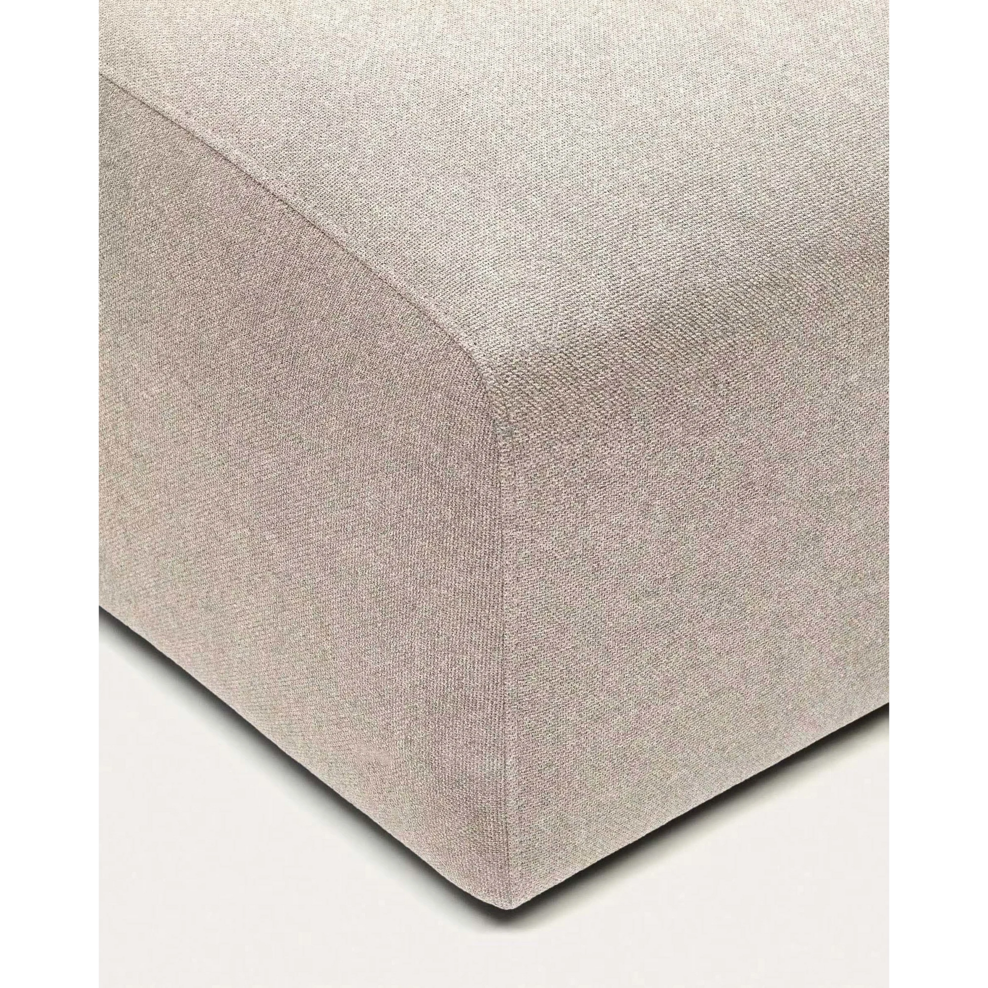 Kave Home Neom Ottoman, Beige, 89x75x40cm