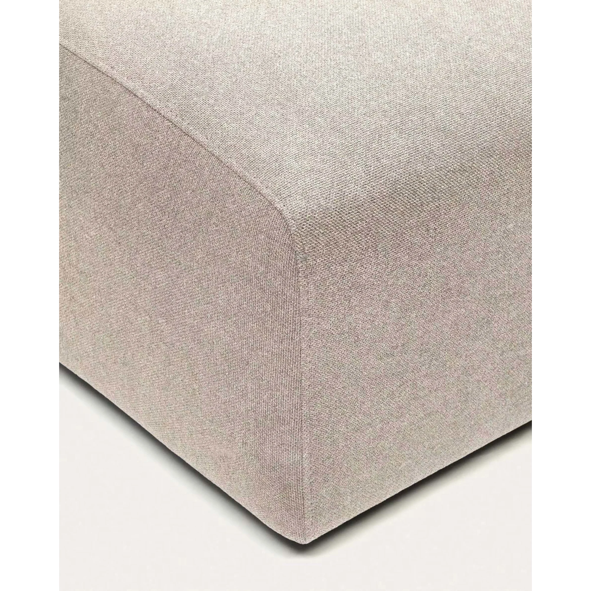 Kave Home Neom Ottoman, Beige, 89x75x40cm