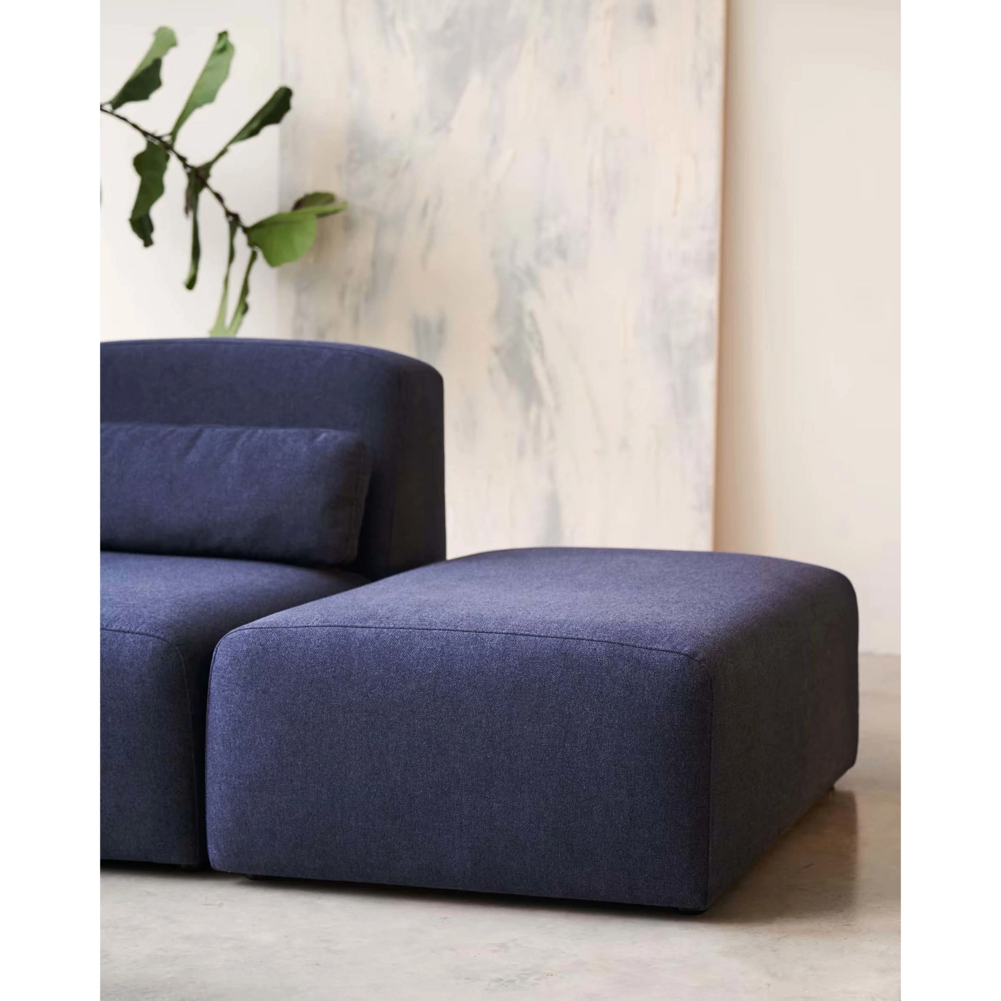 Kave Home Neom Ottoman, Blue, 89x75x40cm