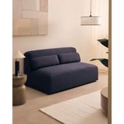 Kave Home Neom Modular 2-Seat Sofa, 158cm, Blue
