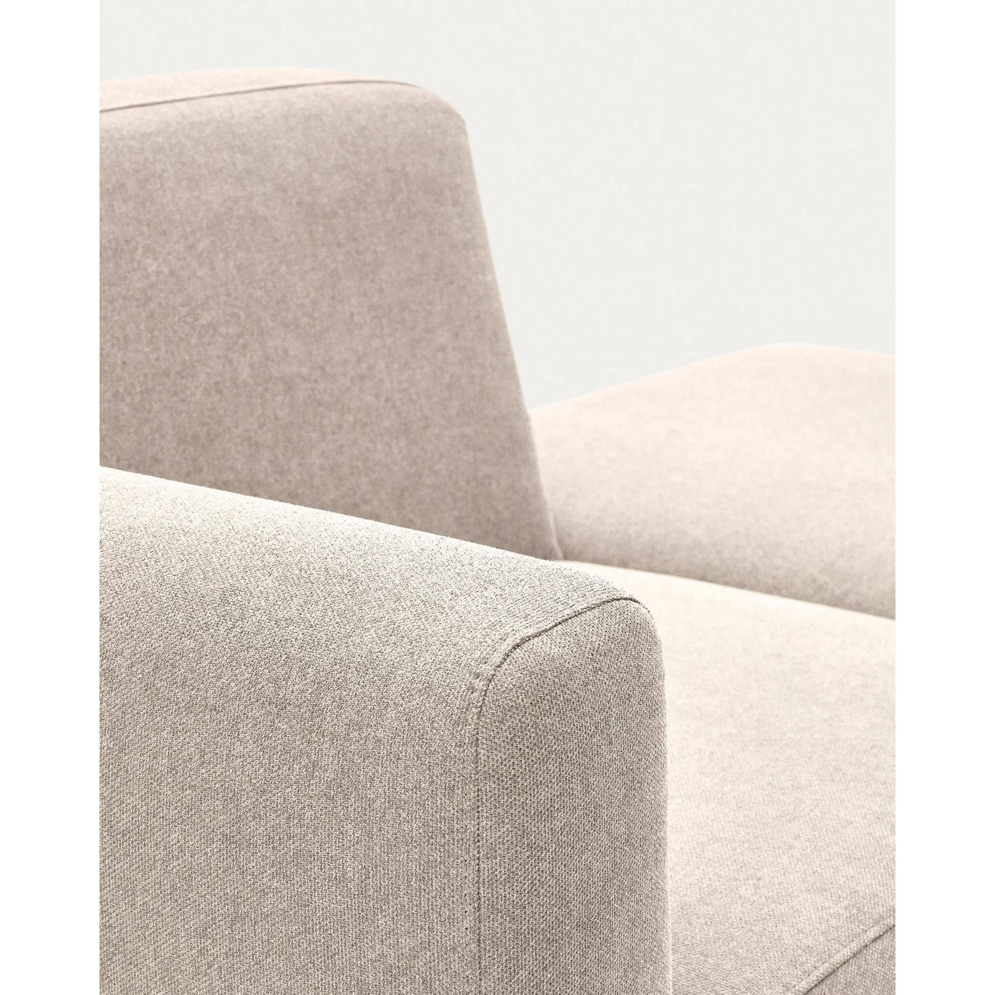 Kave Home Neom Armchair with Ottoman, Beige