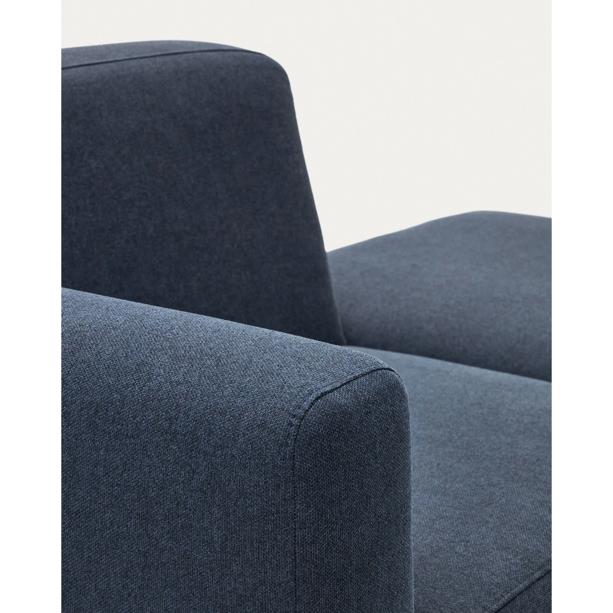 Kave Home Neom Armchair with Ottoman, Blue