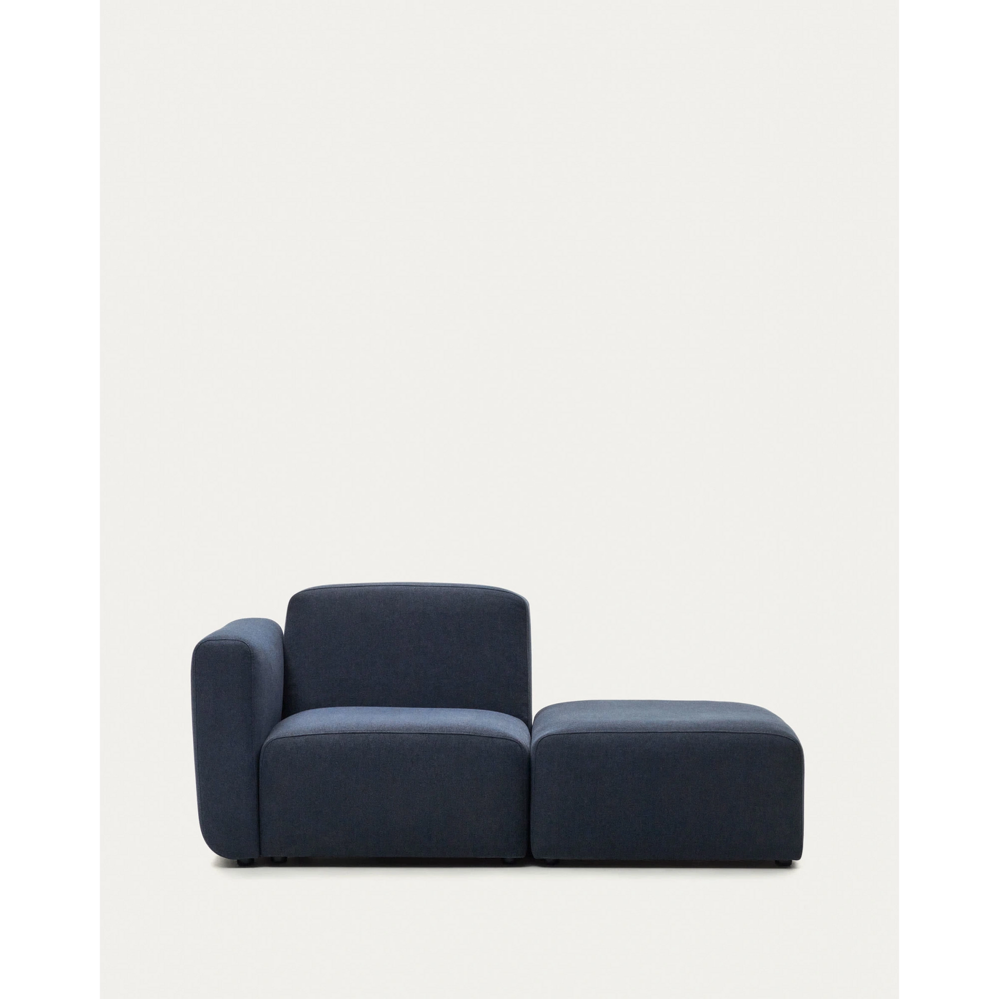 Kave Home Neom Armchair with Ottoman, Blue