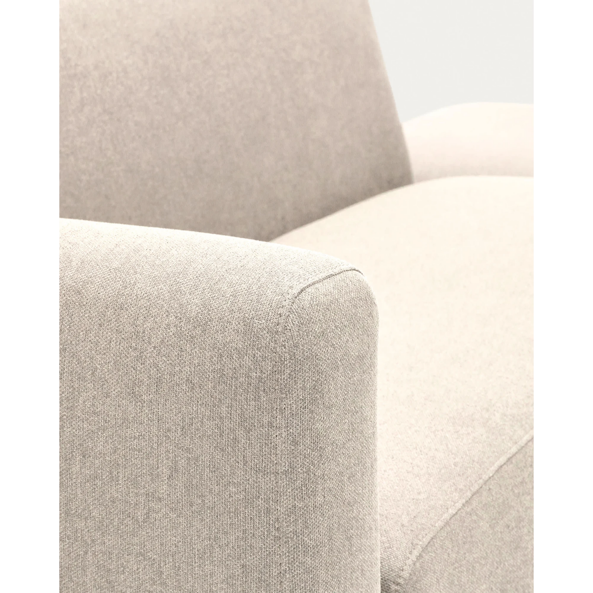 Kave Home Neom 2-Seat Modular Sofa with Ottoman, Beige