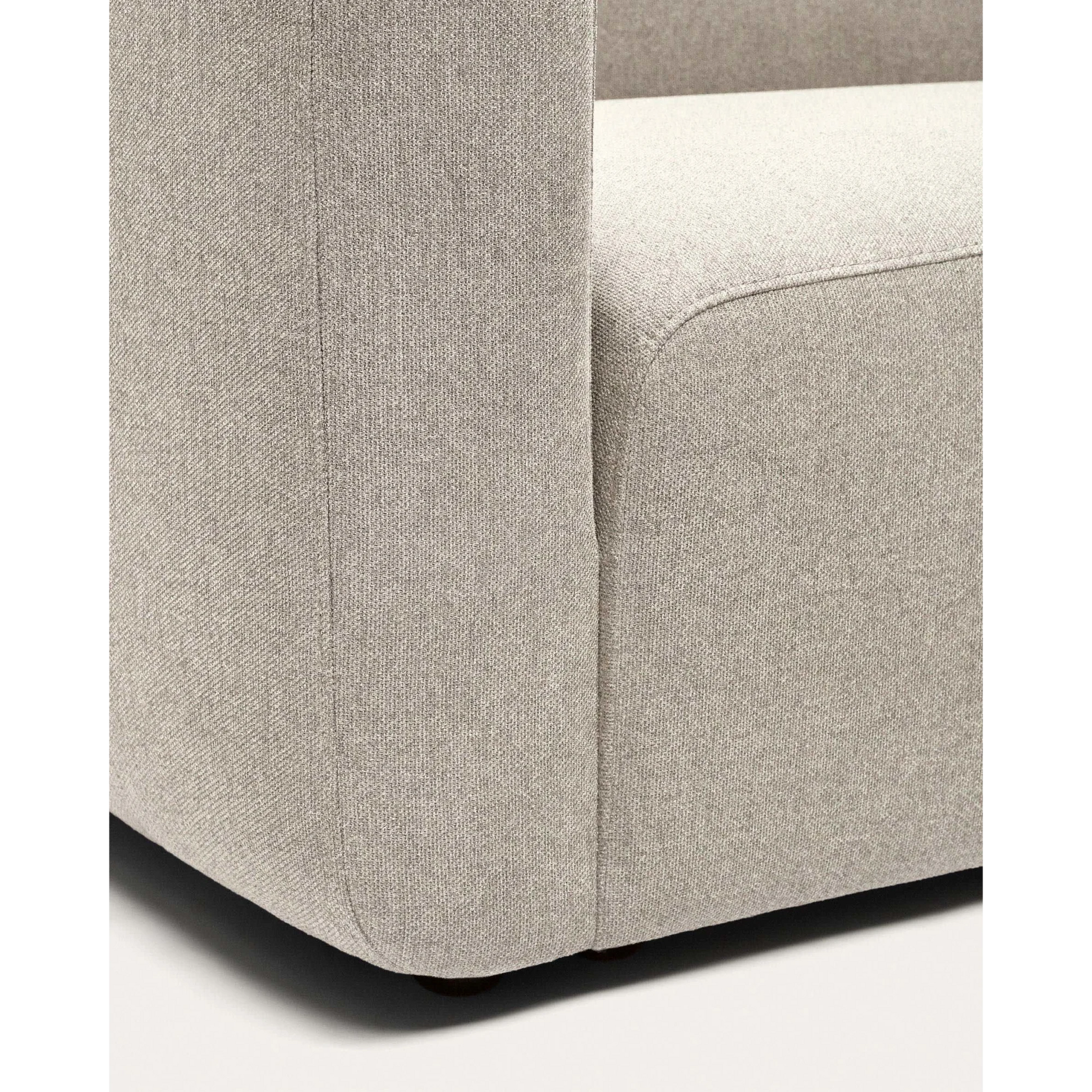 Kave Home Neom 2-Seat Modular Sofa with Ottoman, Beige
