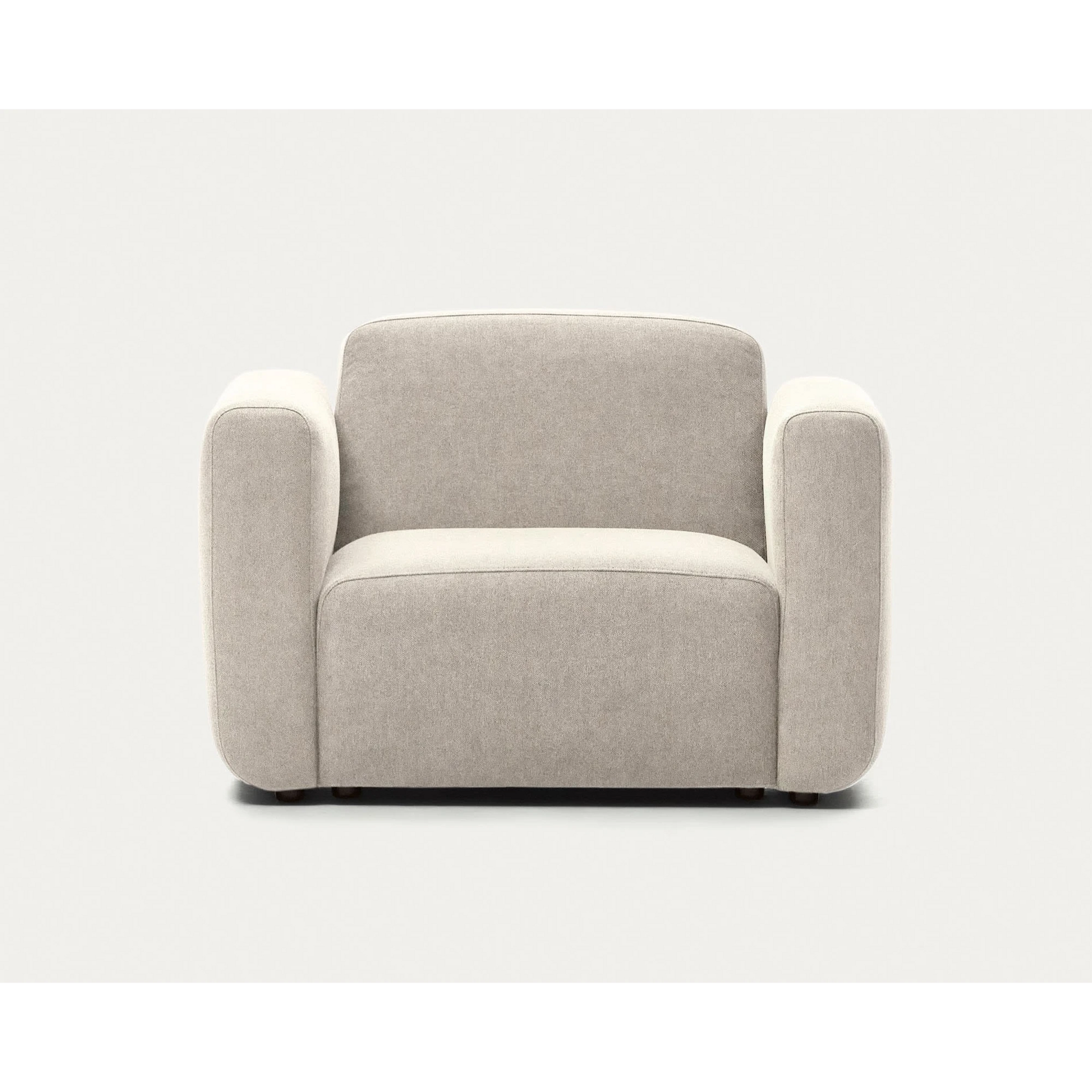 Kave Home Neom Armchair, 113cm, Beige