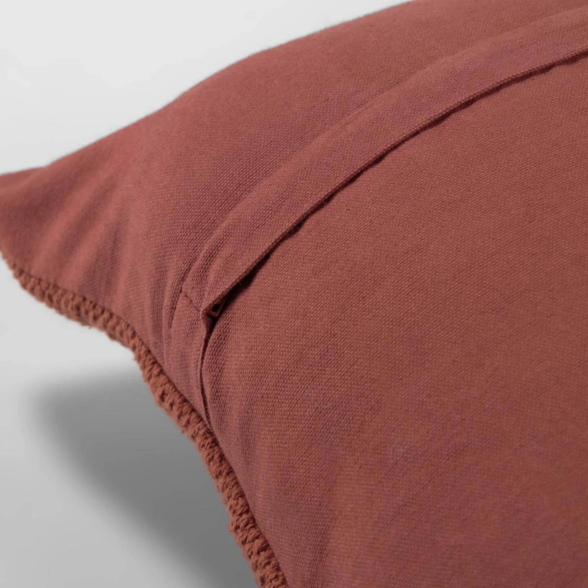 Kave Home Paulin cushion cover, 45x45cm, Maroon