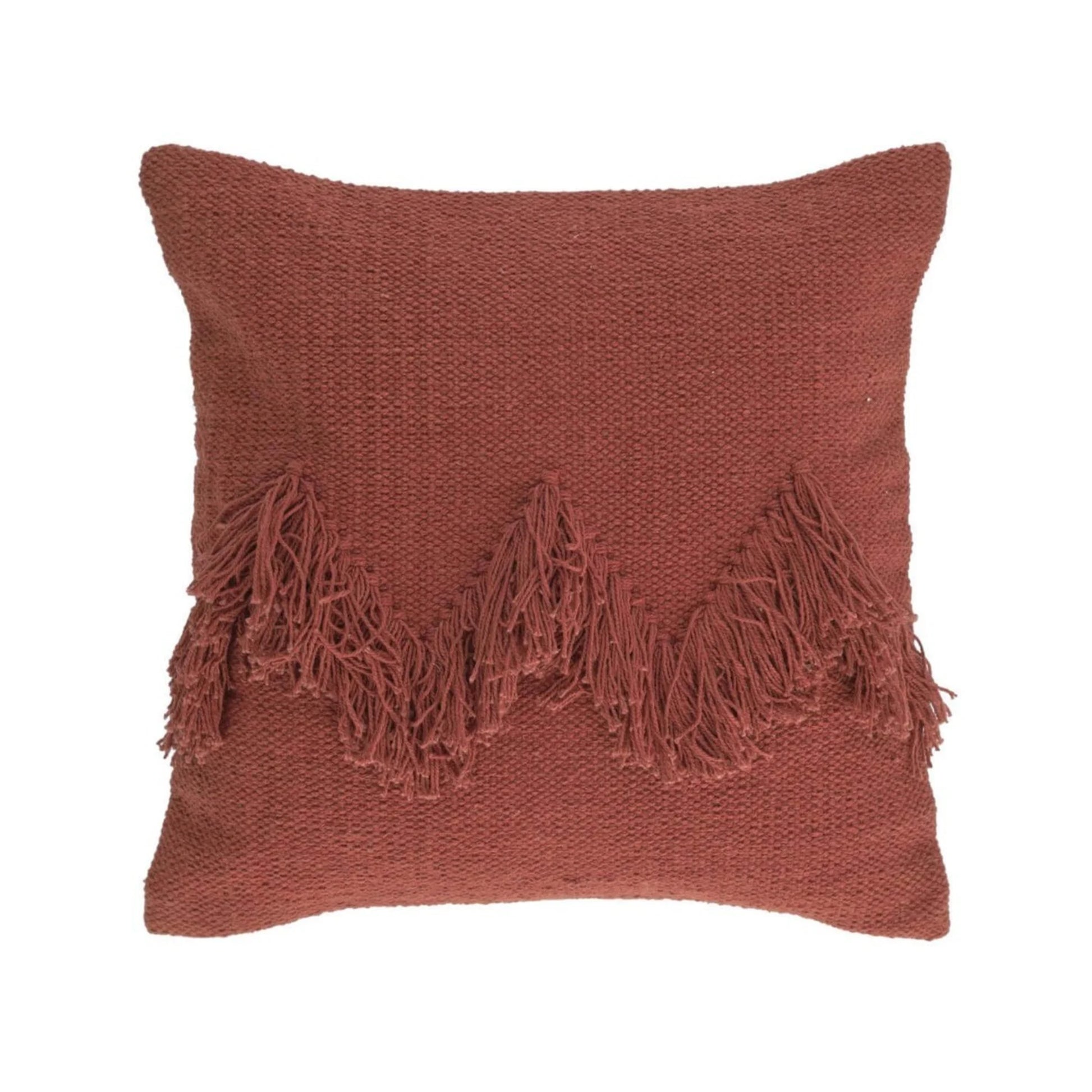 Kave Home Paulin Cushion with Inner, 45x45cm, Maroon