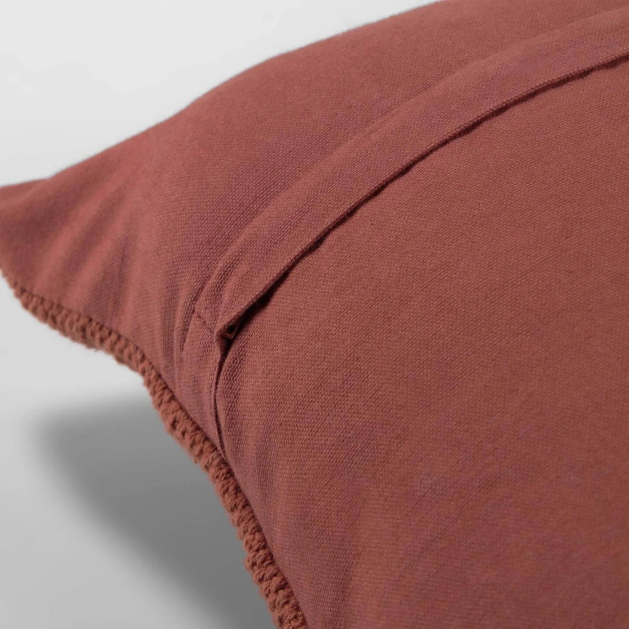 Kave Home Paulin Cushion with Inner, 45x45cm, Maroon