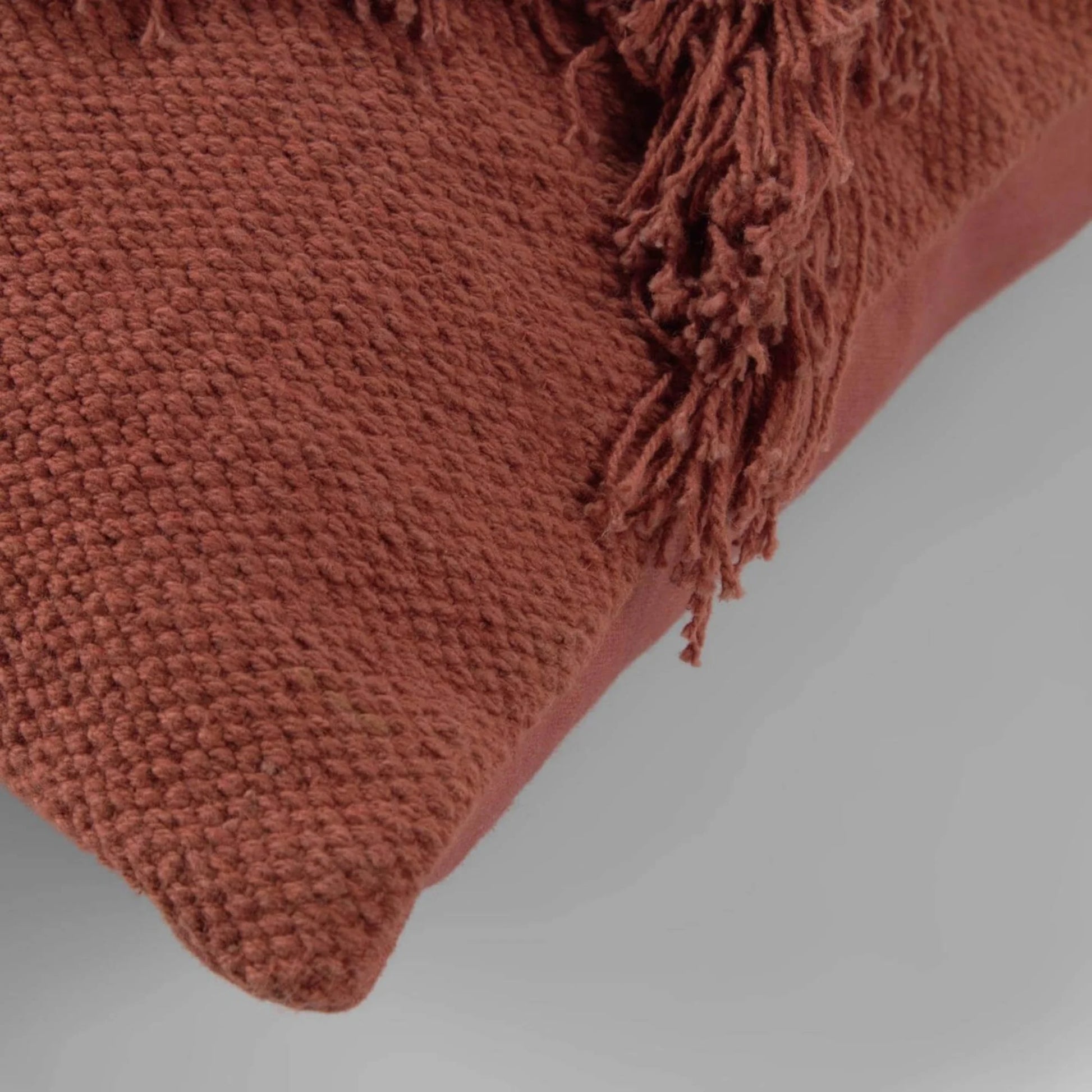 Kave Home Paulin Cushion with Inner, 45x45cm, Maroon