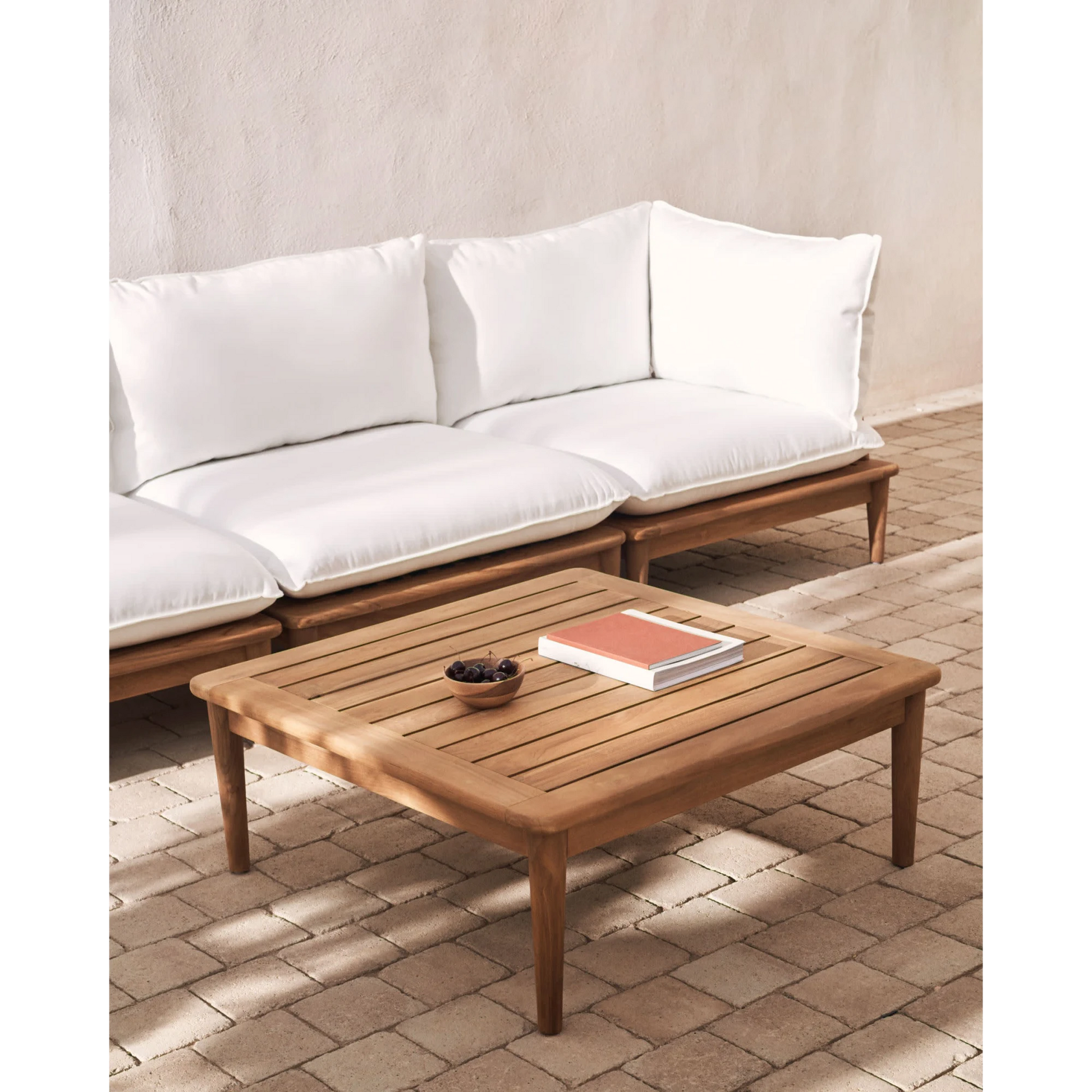 Kave Home Portitxol Solid Teak Wood Coffee Table
