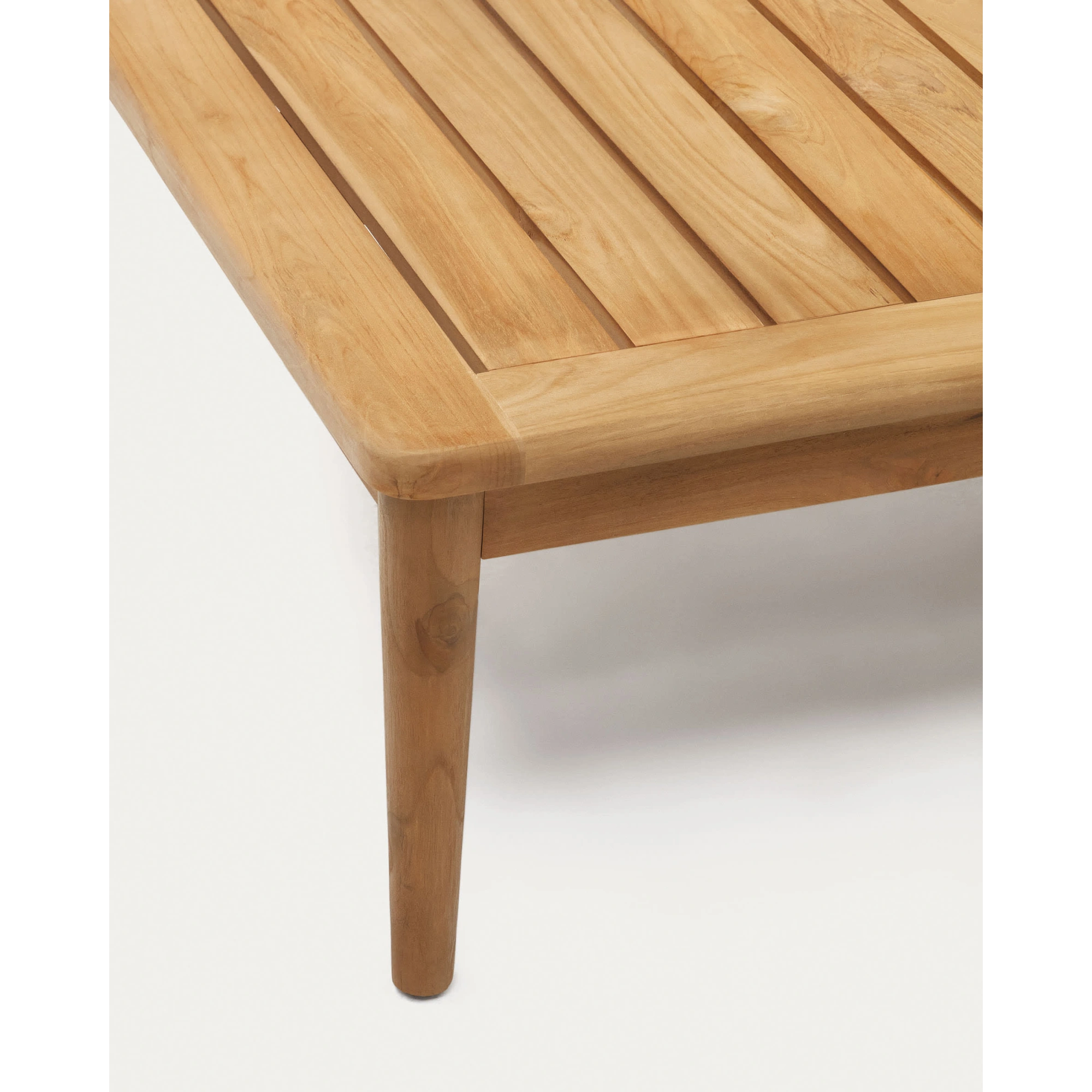 Kave Home Portitxol Solid Teak Wood Coffee Table