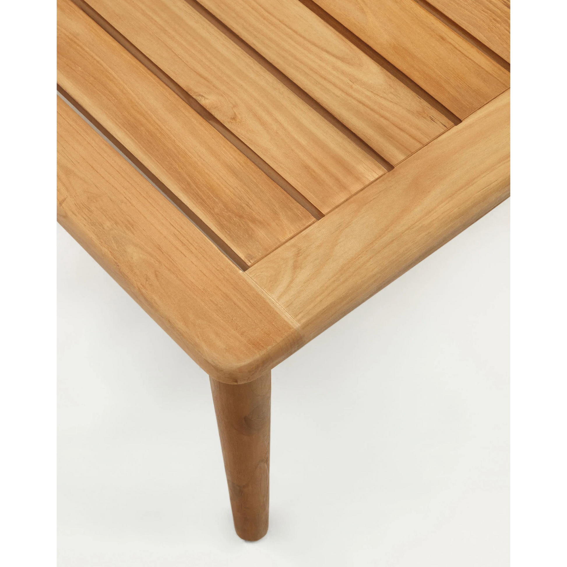 Kave Home Portitxol Solid Teak Wood Coffee Table
