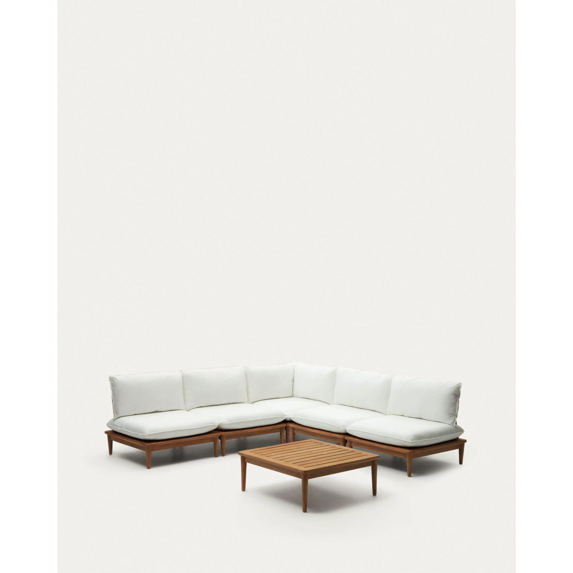 Kave Home Portitxol Corner Sofa + Coffee Table Set, 270x270cm