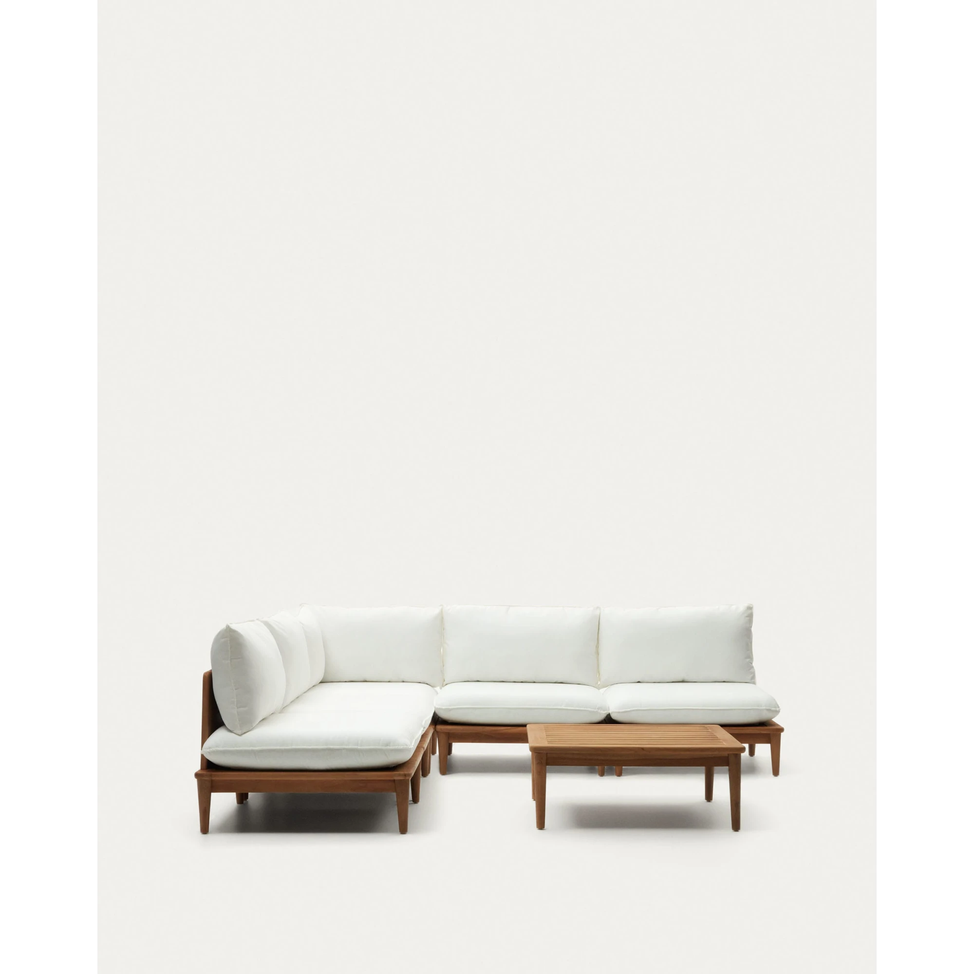 Kave Home Portitxol Corner Sofa + Coffee Table Set, 270x270cm