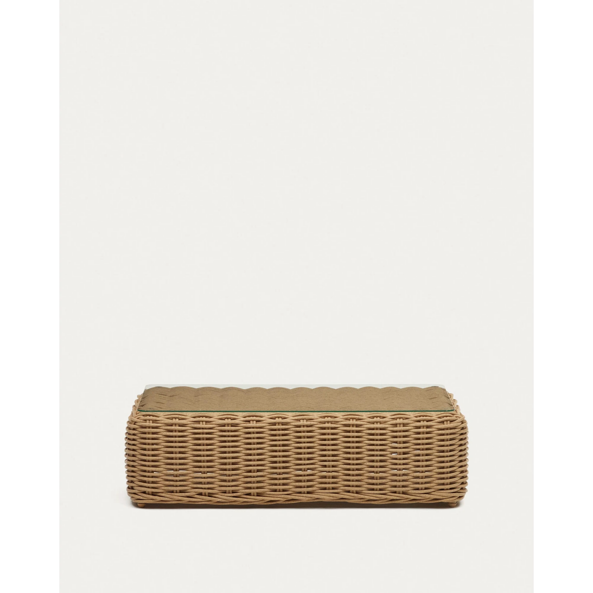 Kave Home Portlligat Faux Rattan Coffee Table