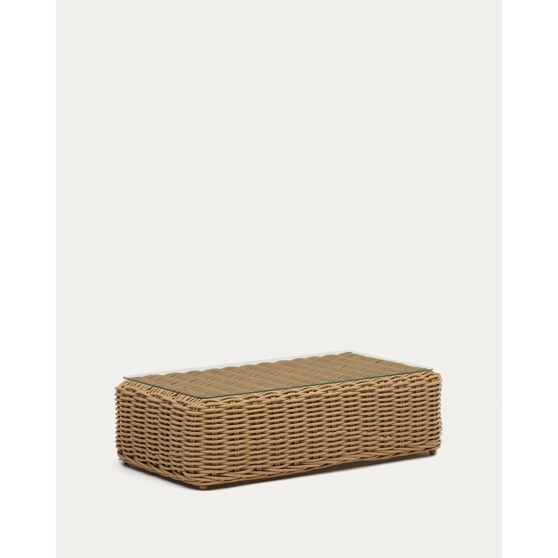 Kave Home Portlligat Faux Rattan Coffee Table