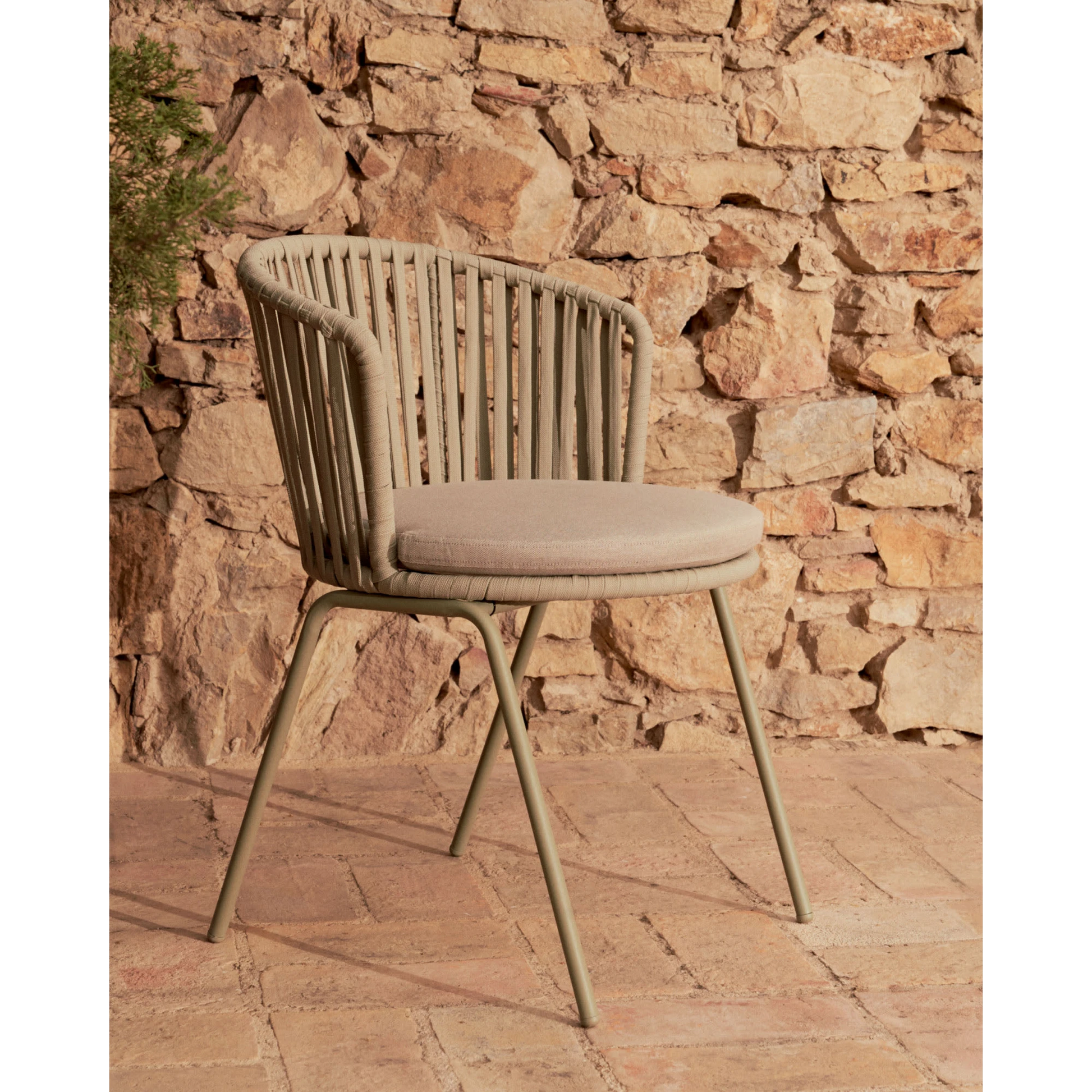 Kave Home Saconca Dining Chair, Beige, Set of 4