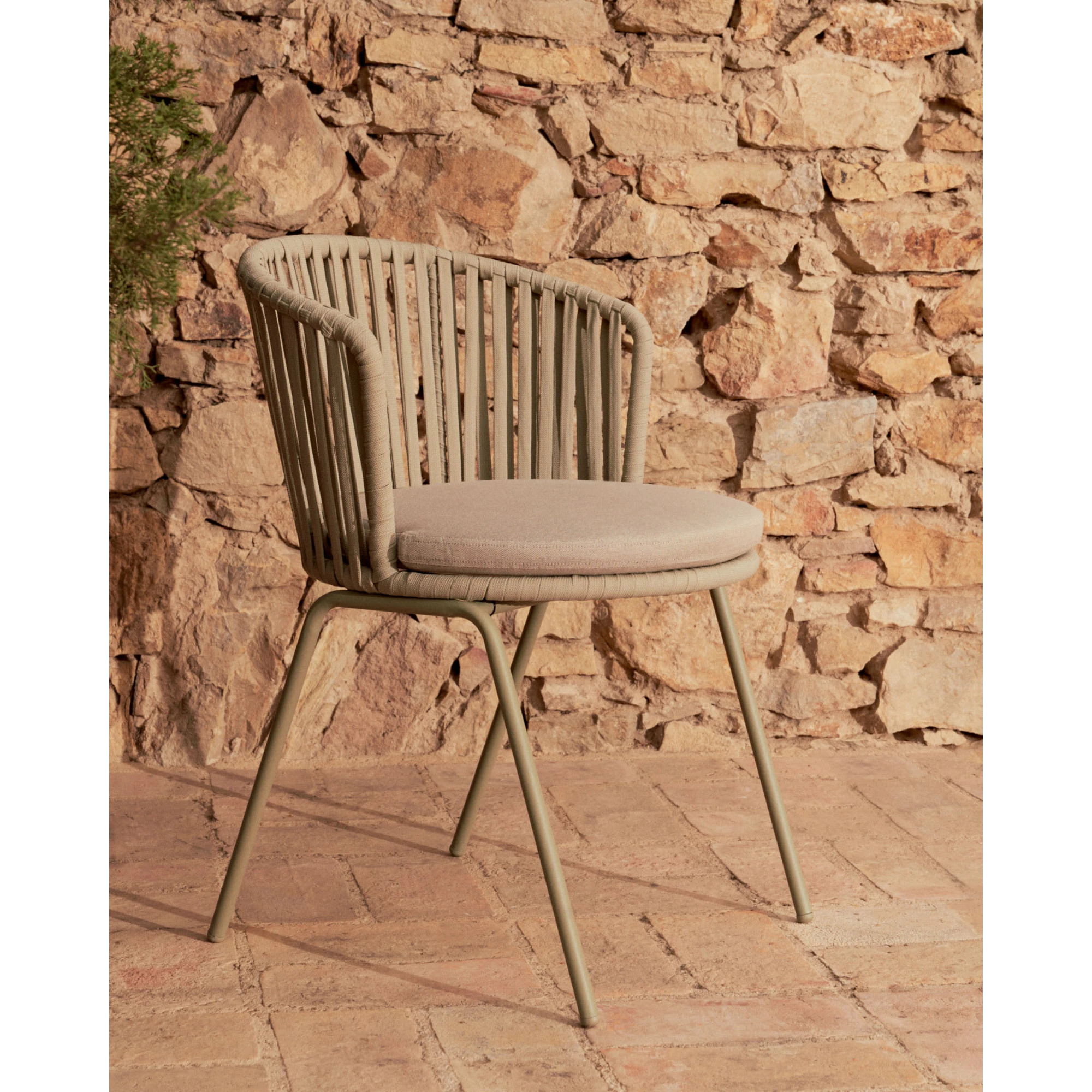 Kave Home Saconca Dining Chair, Beige, Set of 4