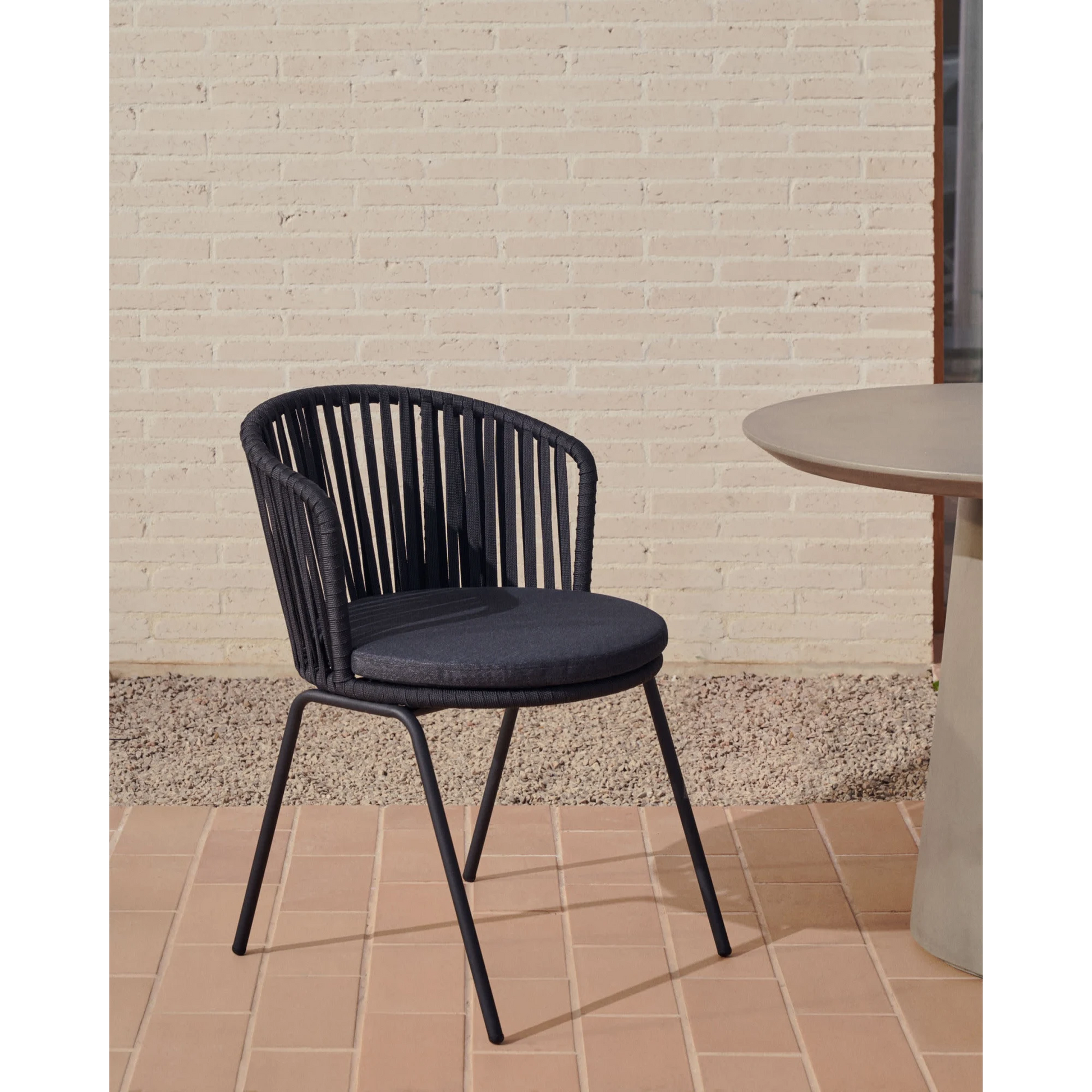 Kave Home Saconca Dining Chair, Black, Set of 4