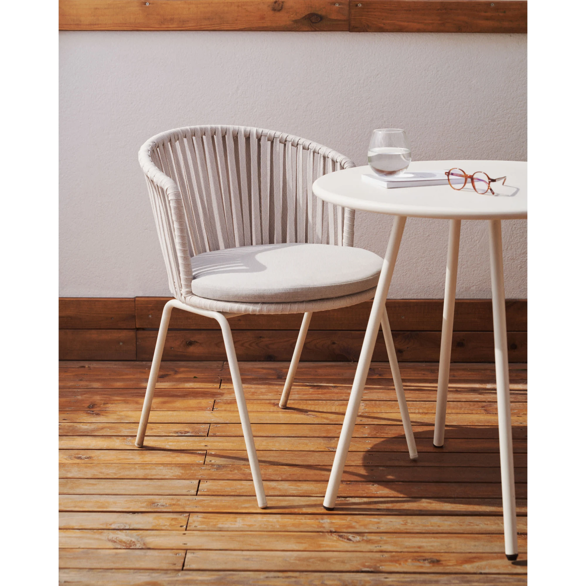 Kave Home Saconca Dining Chair, Light Grey, set of 4