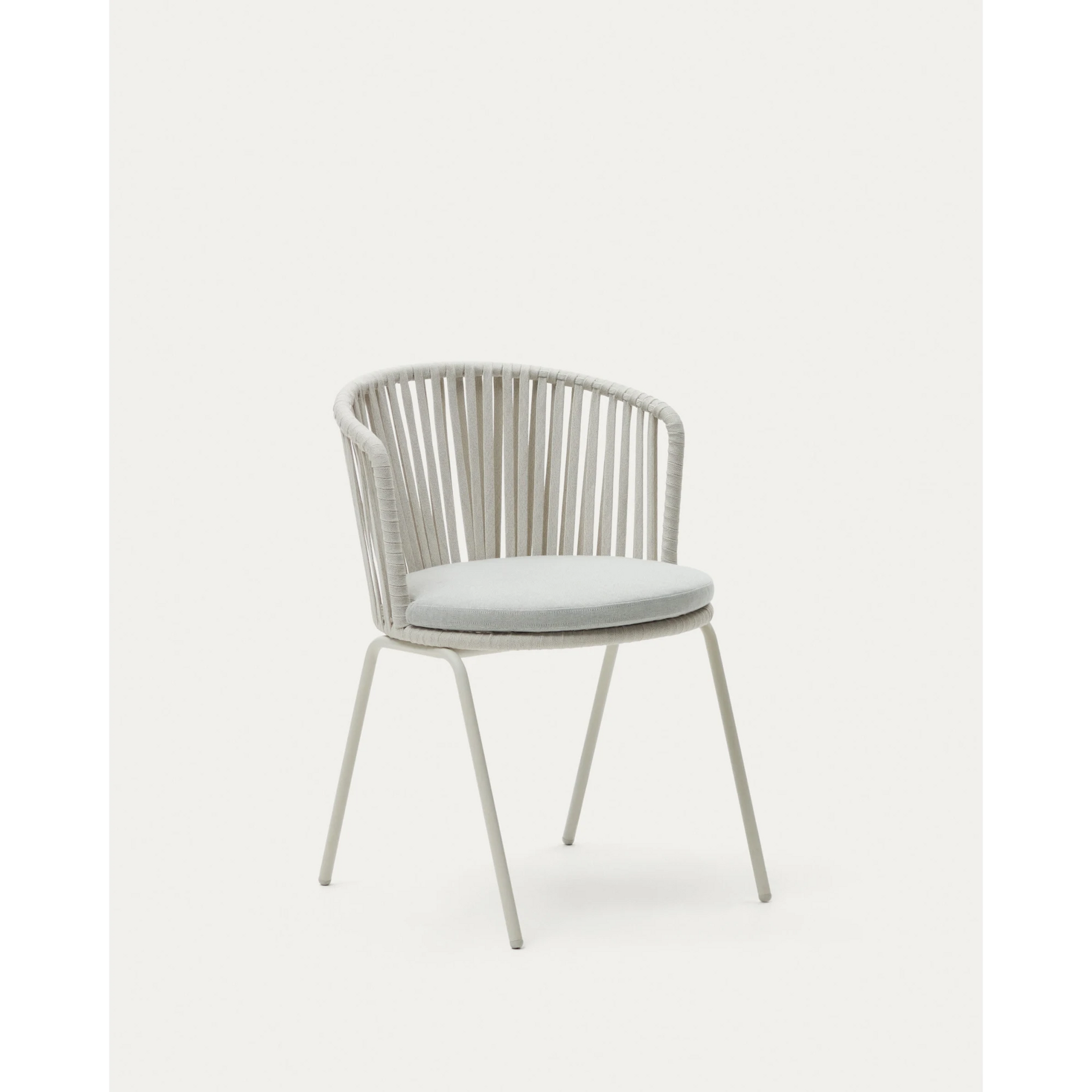 Kave Home Saconca Dining Chair, Light Grey, set of 4