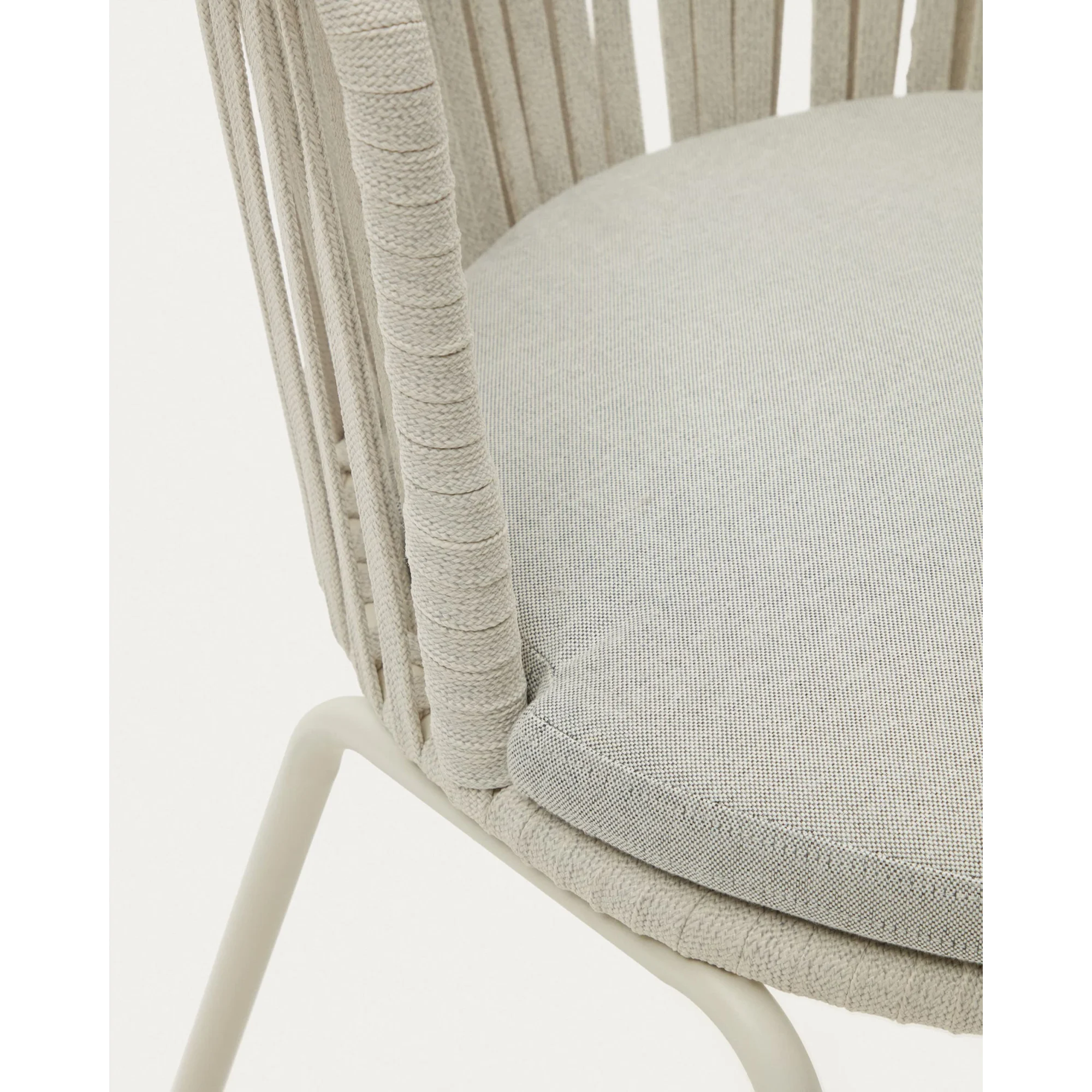 Kave Home Saconca Dining Chair, Light Grey, set of 4