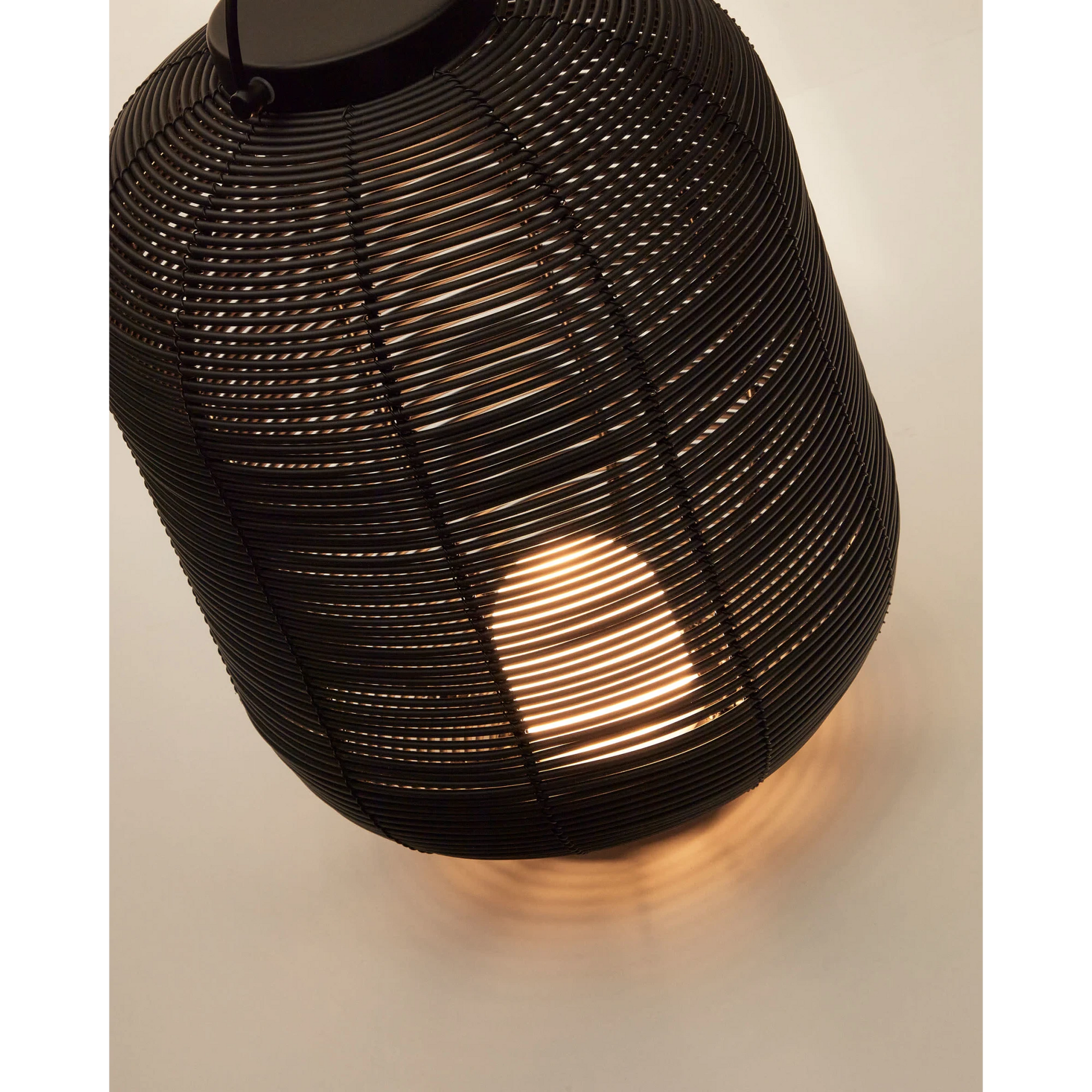 Kave Home Saranella Table Lamp, Small, Black