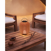 Kave Home Saranella Table Lamp, Small, Brown