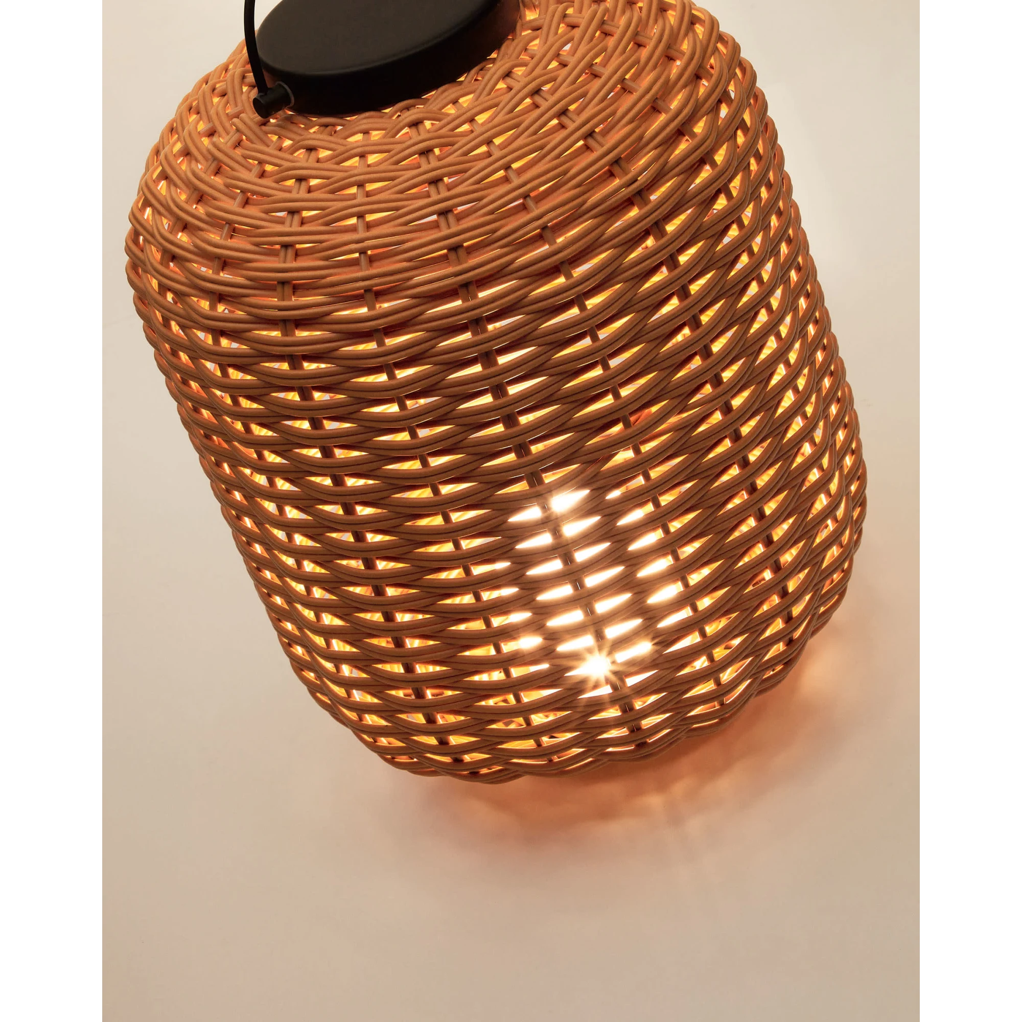 Kave Home Saranella Table Lamp, Small, Brown