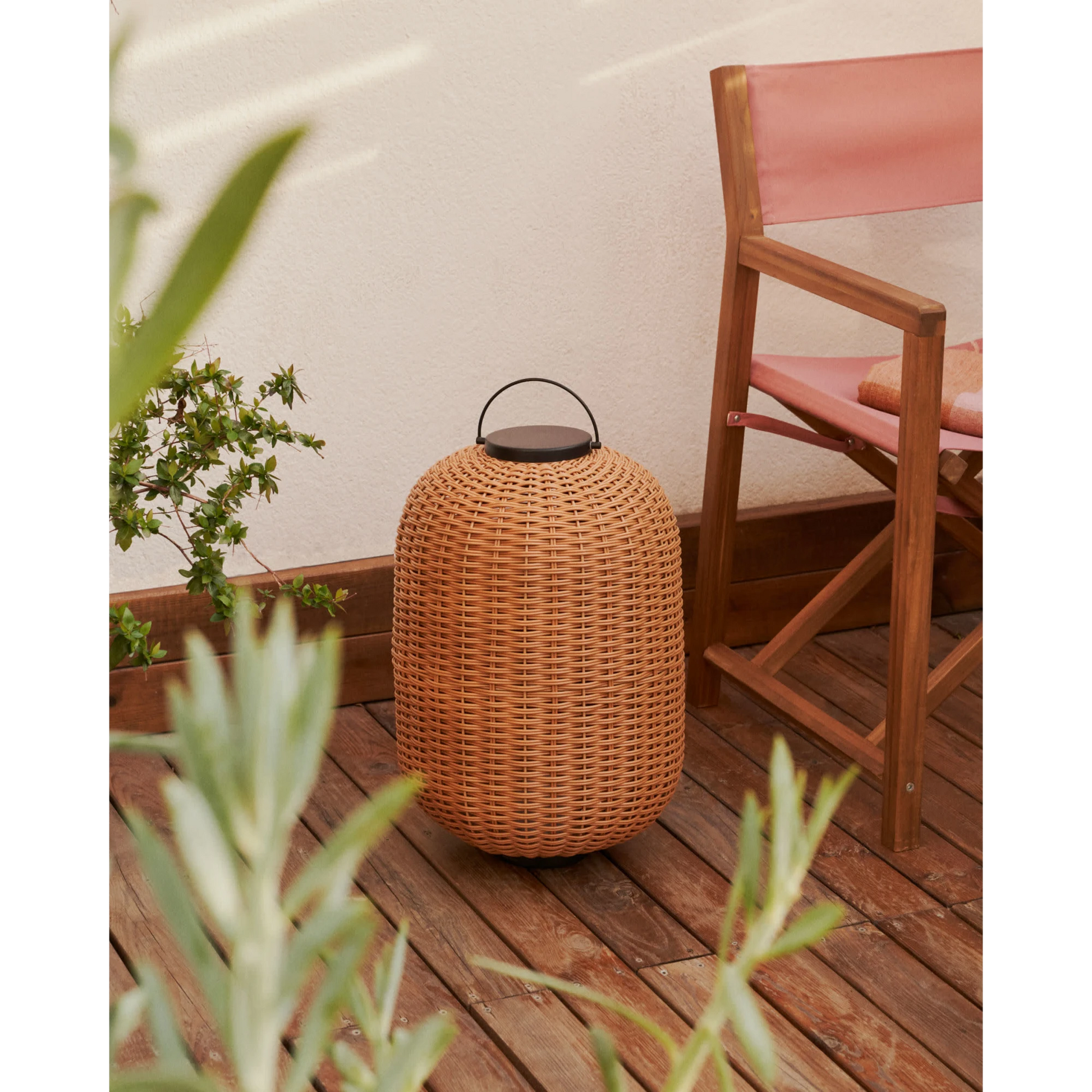 Kave Home Saranella Table Lamp, Large, Brown