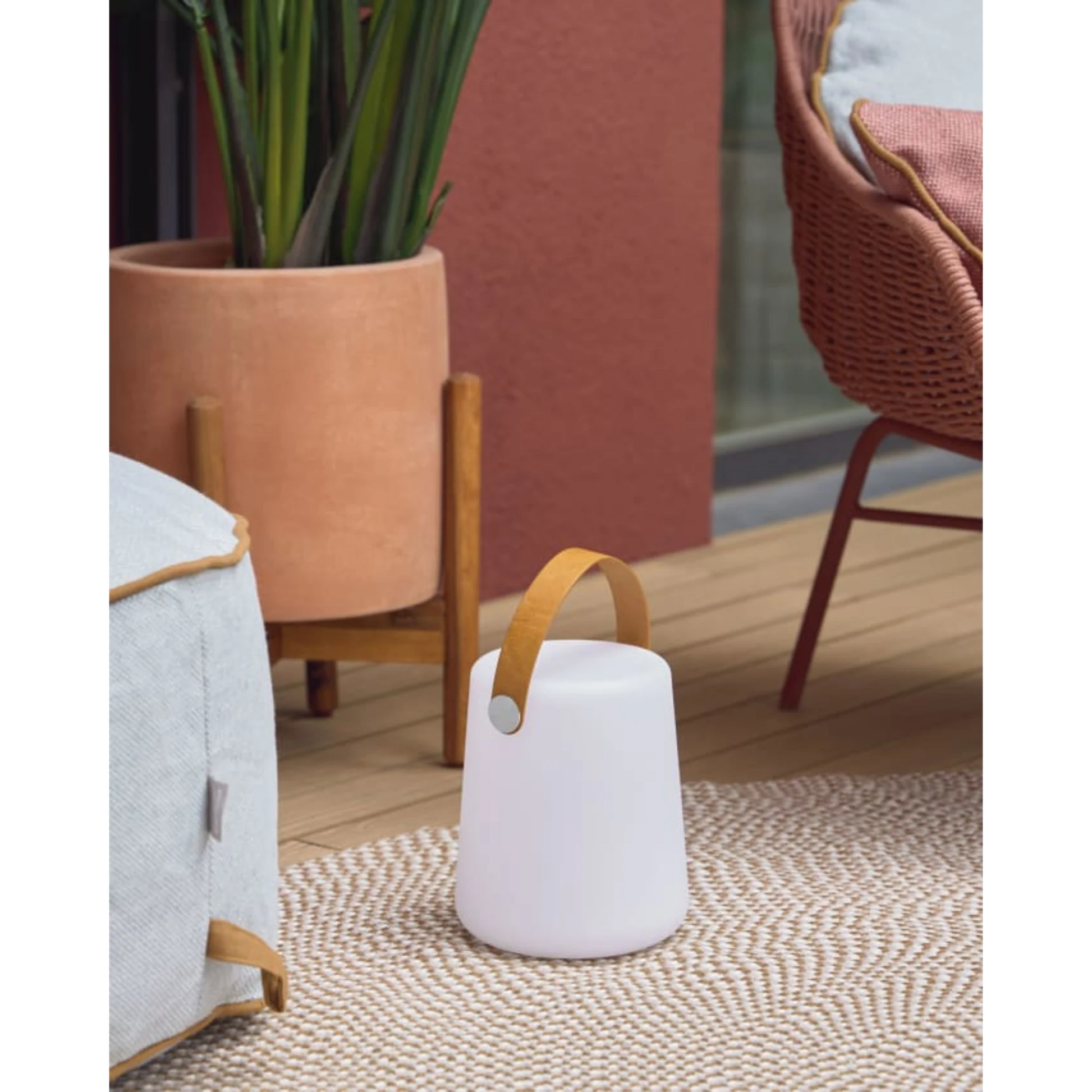 Kave Home Saranella Table Lamp, Large, Brown