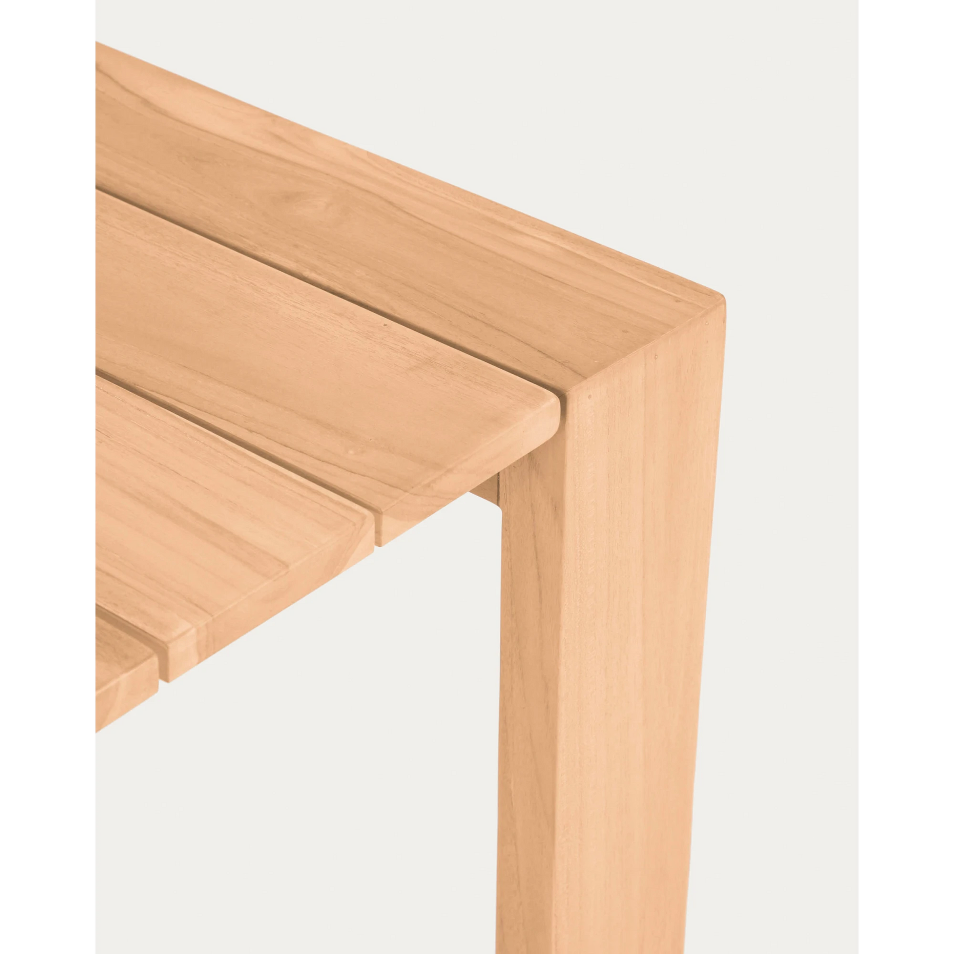 Kave Home Victoire Solid Teak Wood Dining Table, 160cm