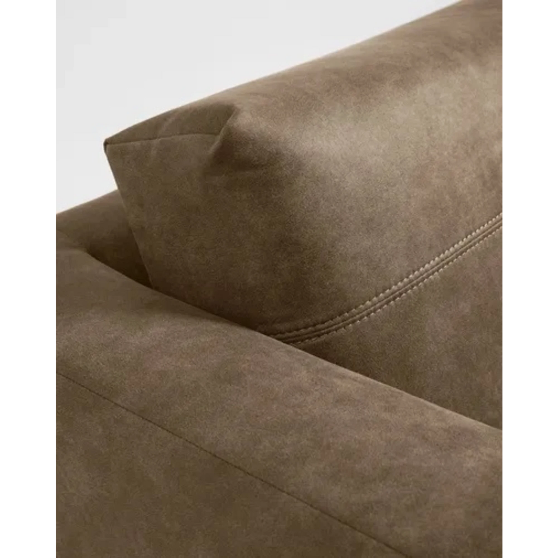 Kave Home Vinny 2 Seater Vegan Leather Sofa, Brown