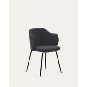 Kave Home Yunia Dining Chair, Dark Grey