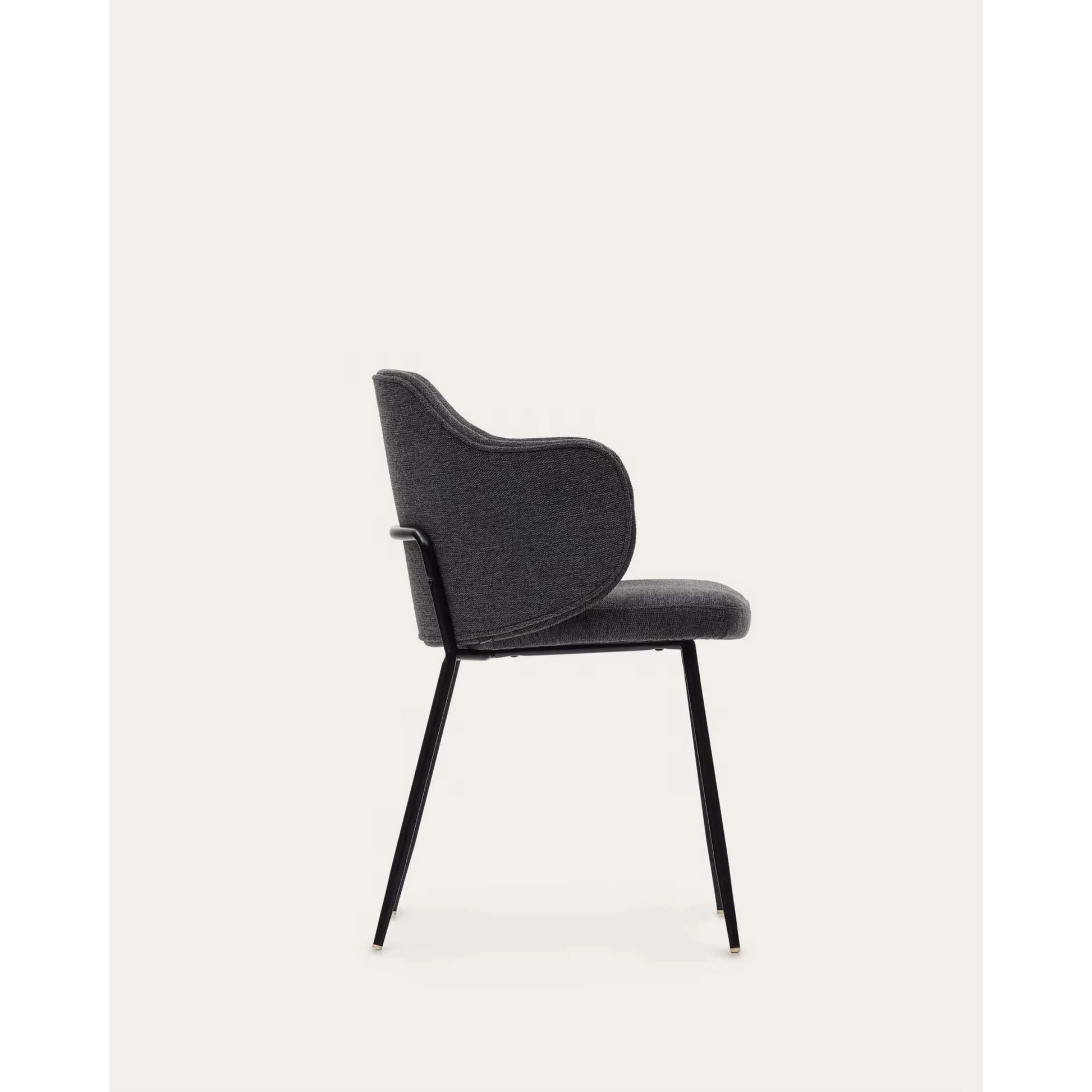 Kave Home Yunia Dining Chair, Dark Grey