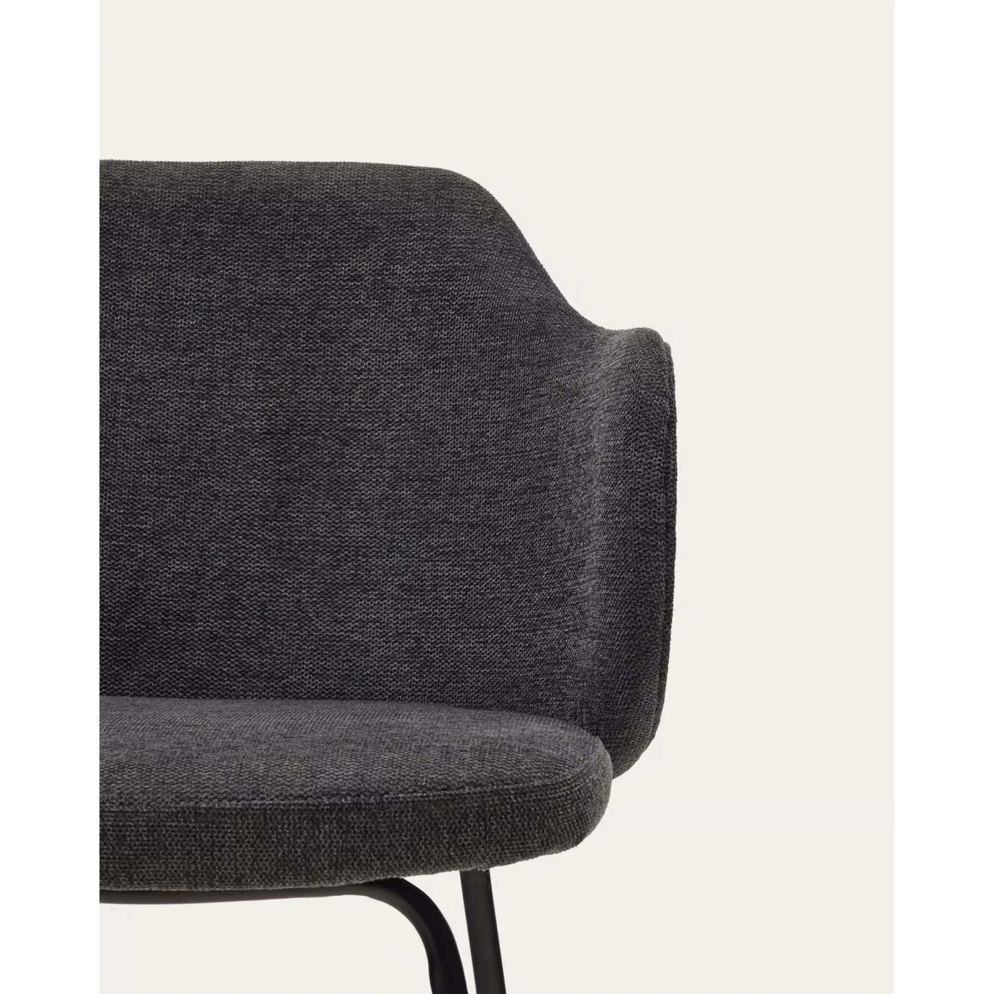Kave Home Yunia Dining Chair, Dark Grey