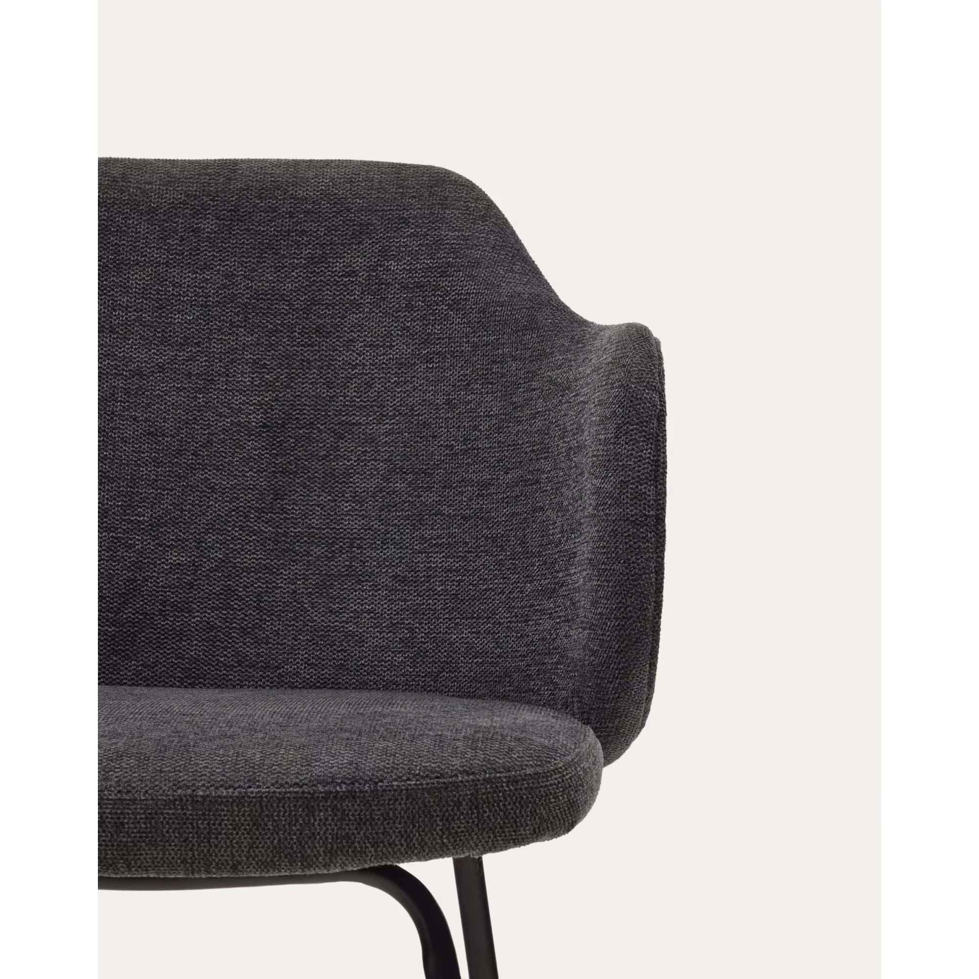 Kave Home Yunia Dining Chair, Dark Grey