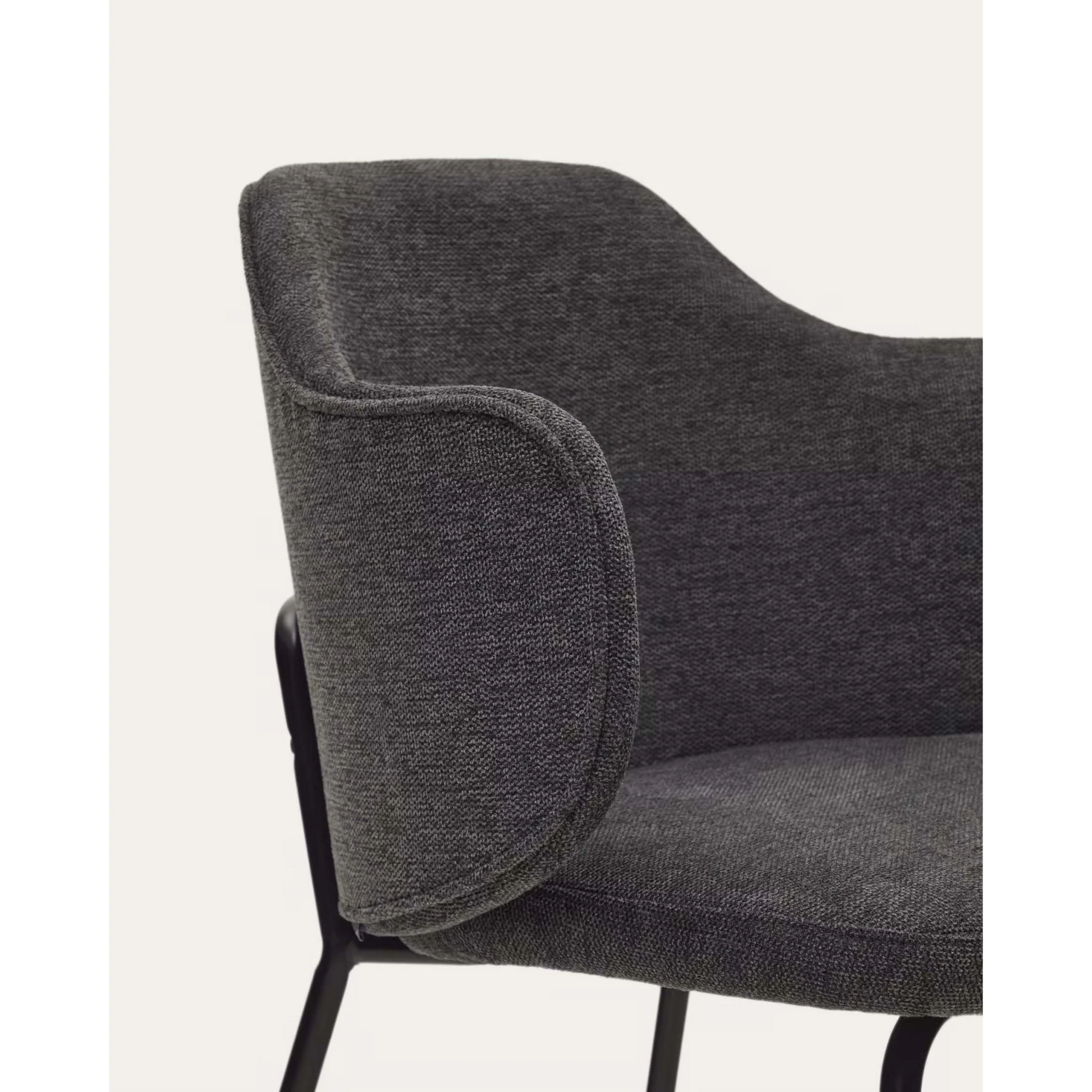 Kave Home Yunia Dining Chair, Dark Grey