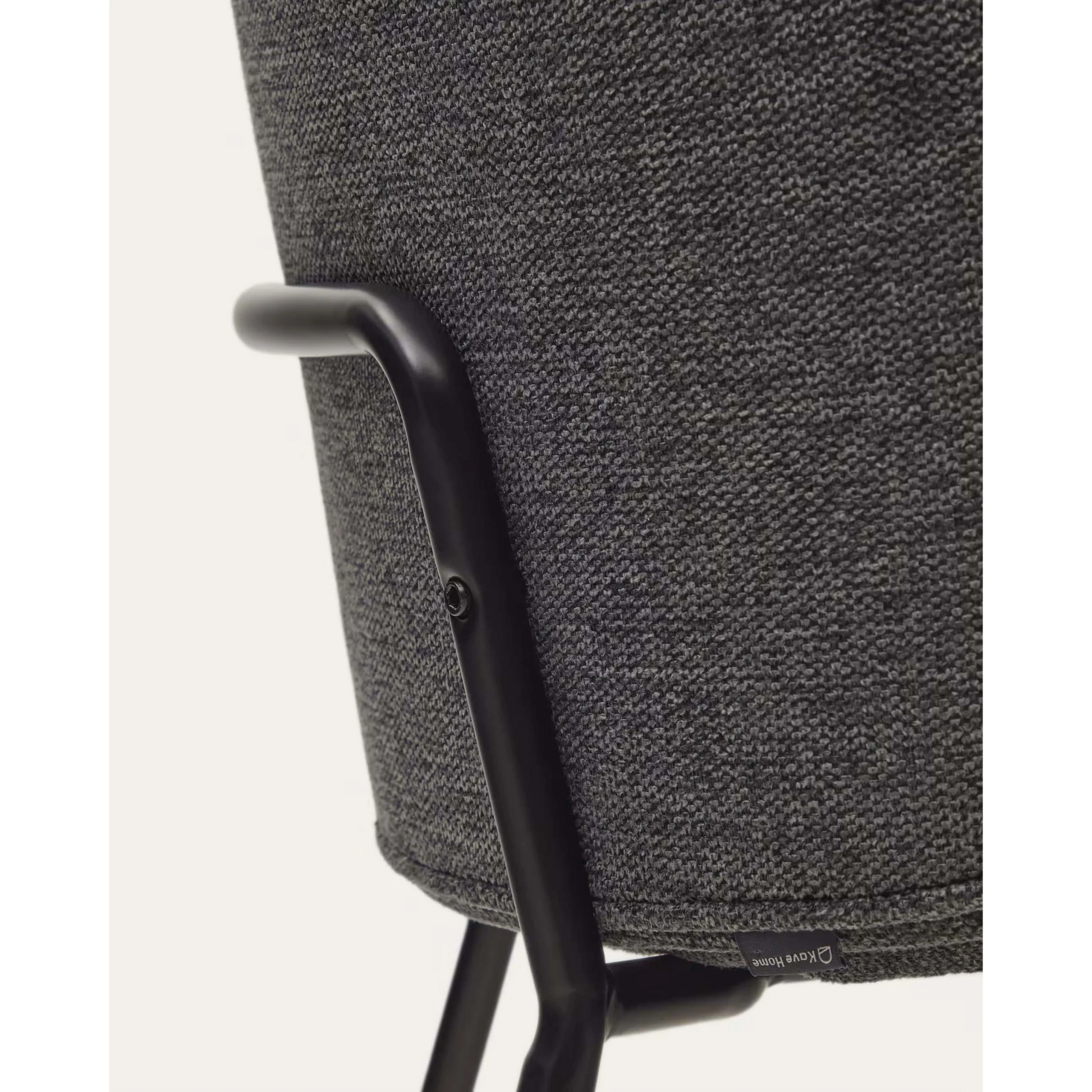 Kave Home Yunia Dining Chair, Dark Grey