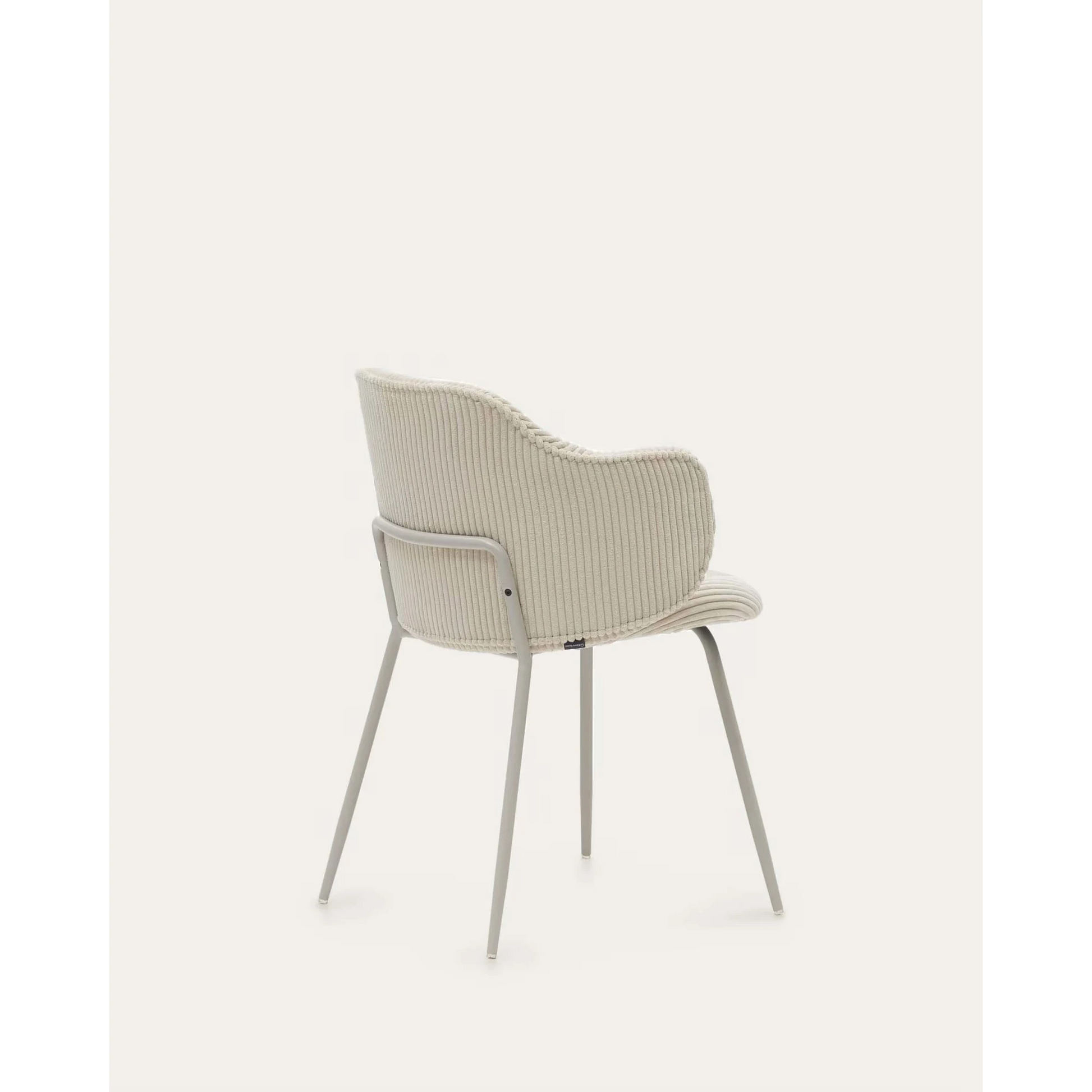 Kave Home Yunia Corduroy Dining Chair, Beige