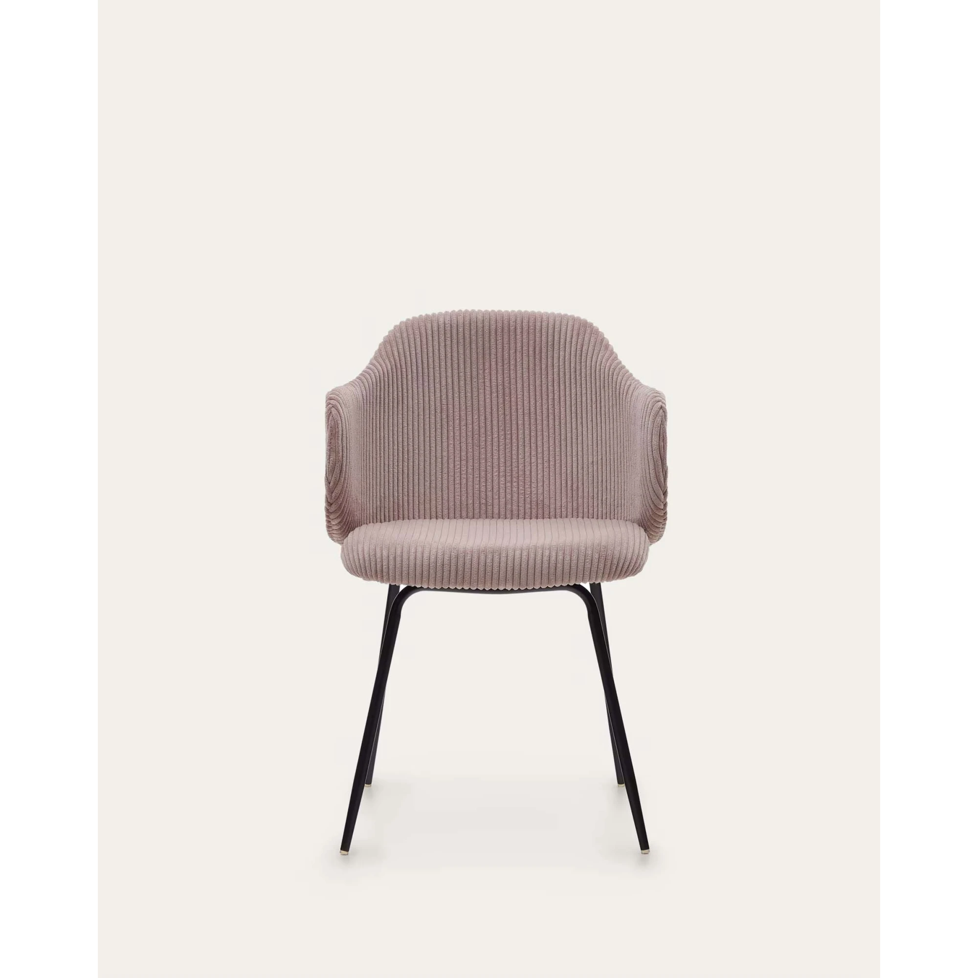 Kave Home Yunia Corduroy Dining Chair, Pink
