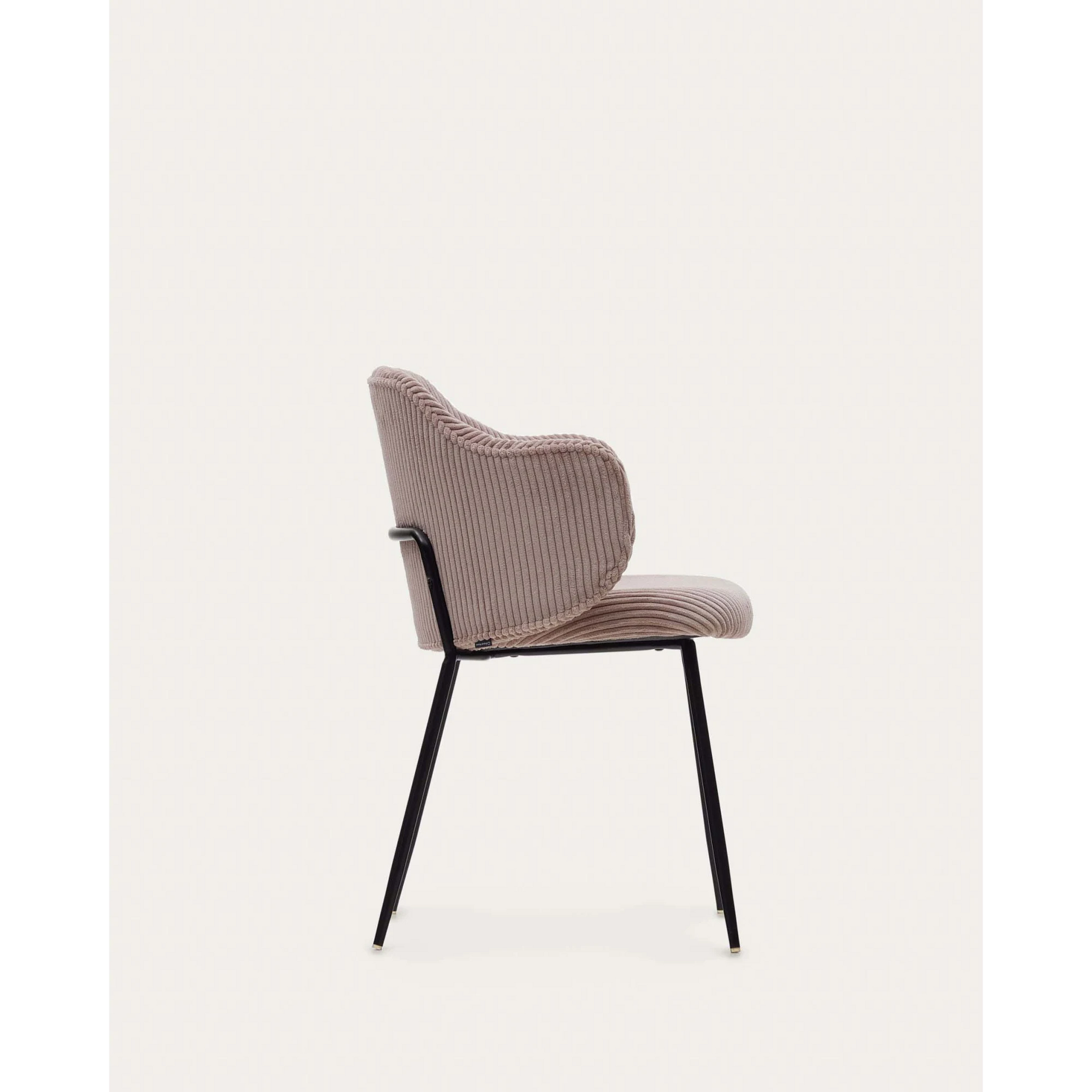 Kave Home Yunia Corduroy Dining Chair, Pink