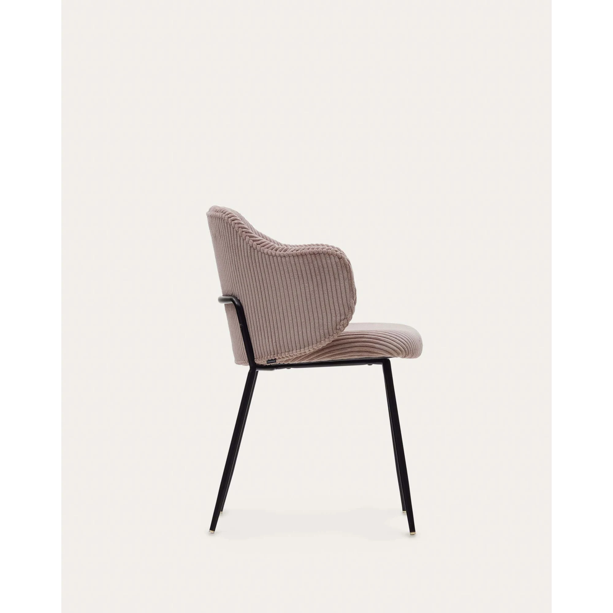 Kave Home Yunia Corduroy Dining Chair, Pink