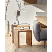 Kave Home Zuleika Solidwood Side Table, Set of 2