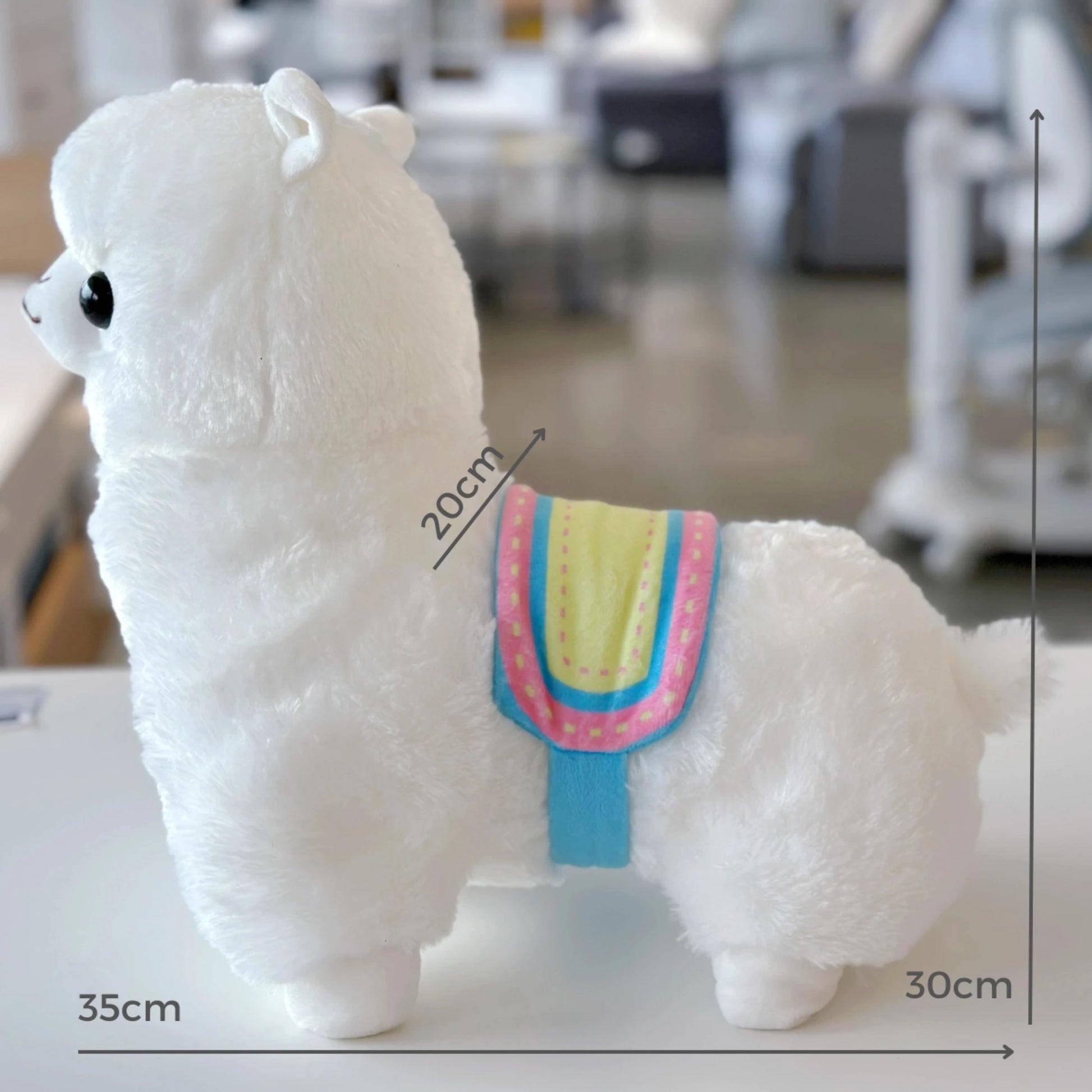 Alpaka Soft Toy, White, 35cm