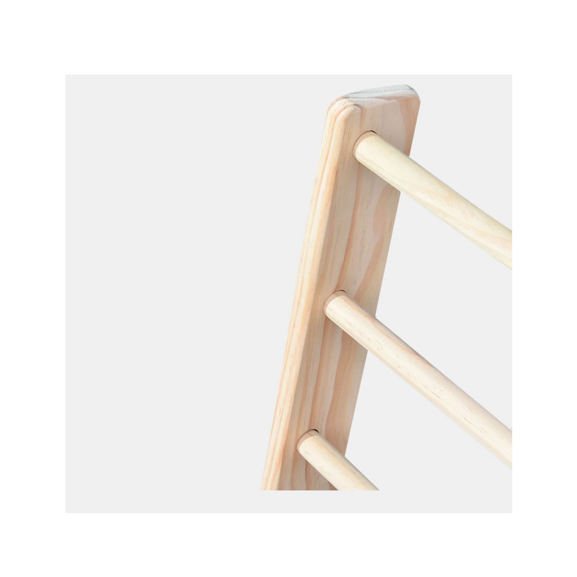 Alpaka Libby Solid Pine Canvas Bookshelf, Natural Wood