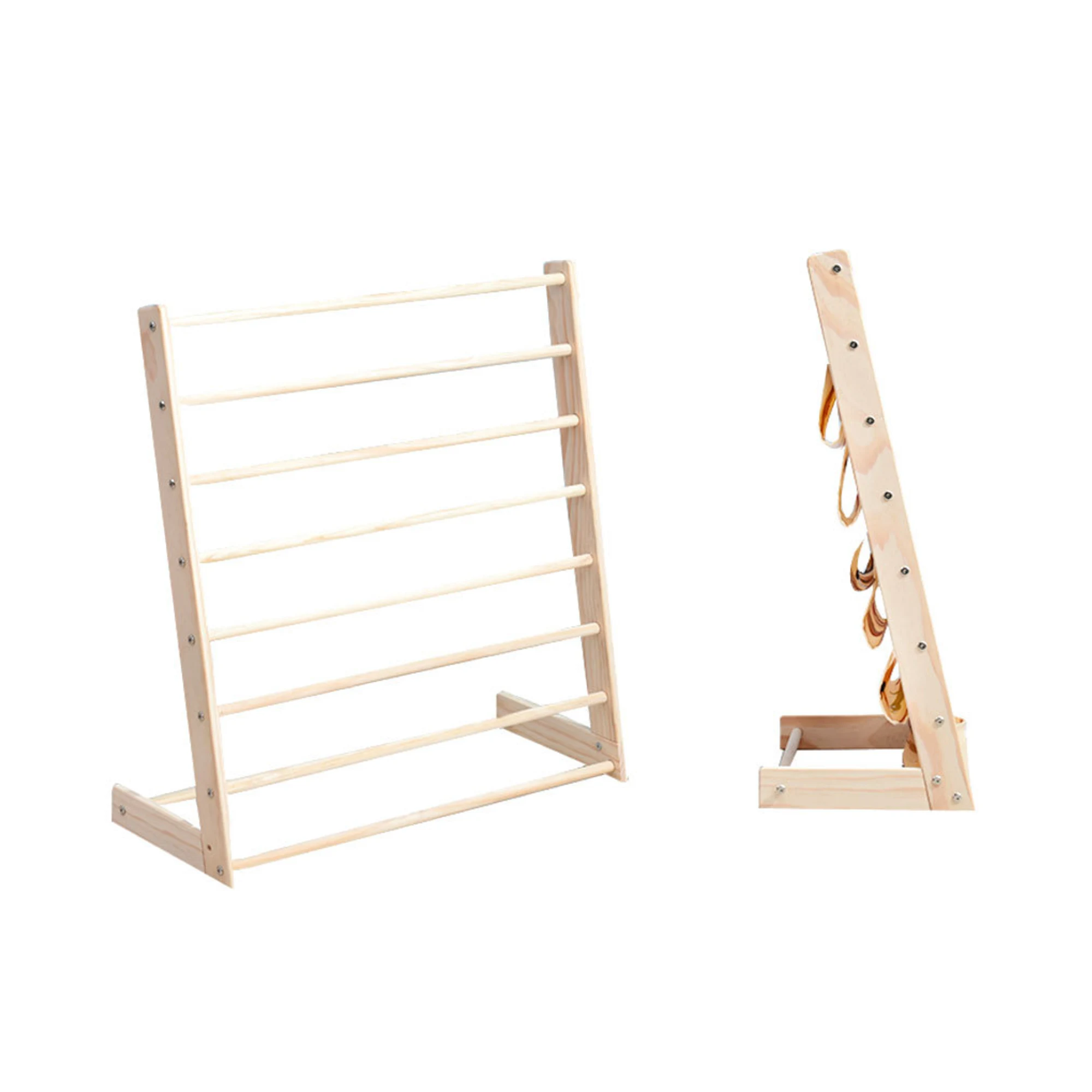 Alpaka Libby Solid Pine Canvas Bookshelf, Natural Wood