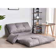Urbana Japanese Futon Lounge 1-Seater Sofa Bed, 90cm, Grey