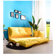 Urbana Japanese Futon Lounge 1-Seater Sofa Bed, 120cm, Yellow